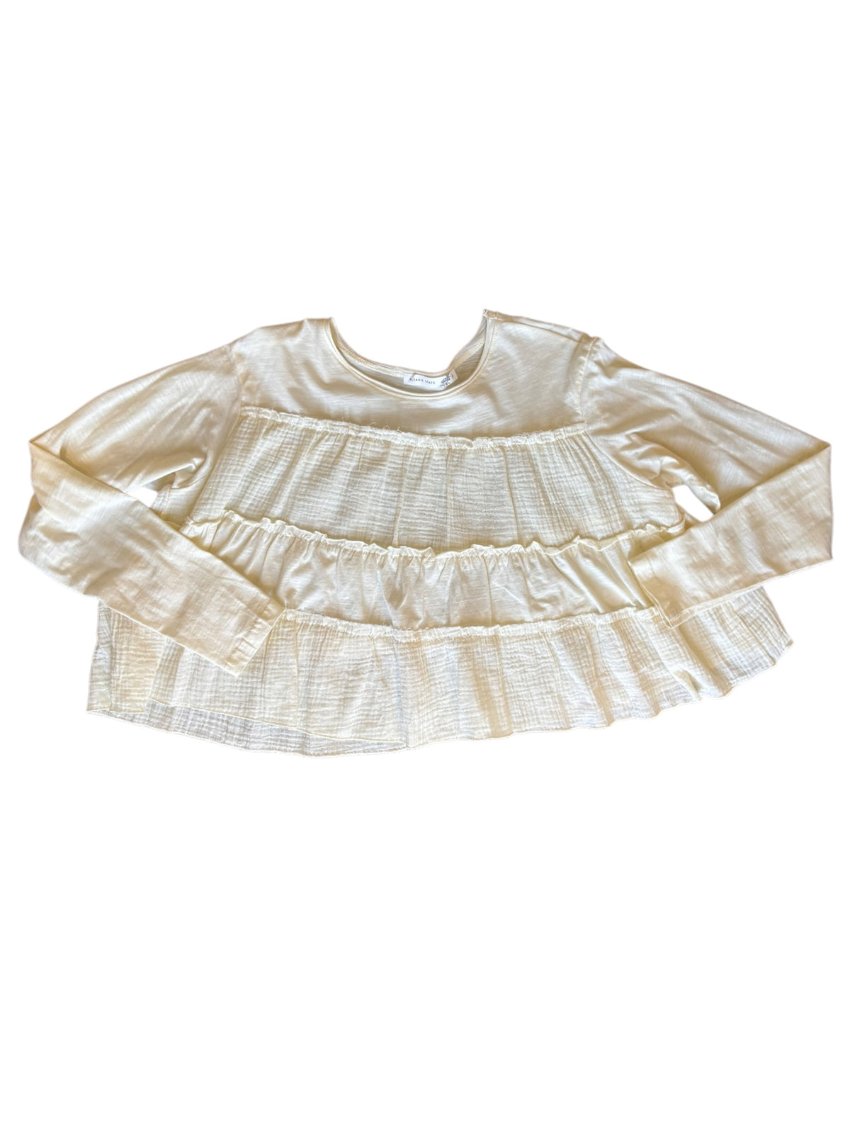 off whtie altard state smocked gauzy ls, s