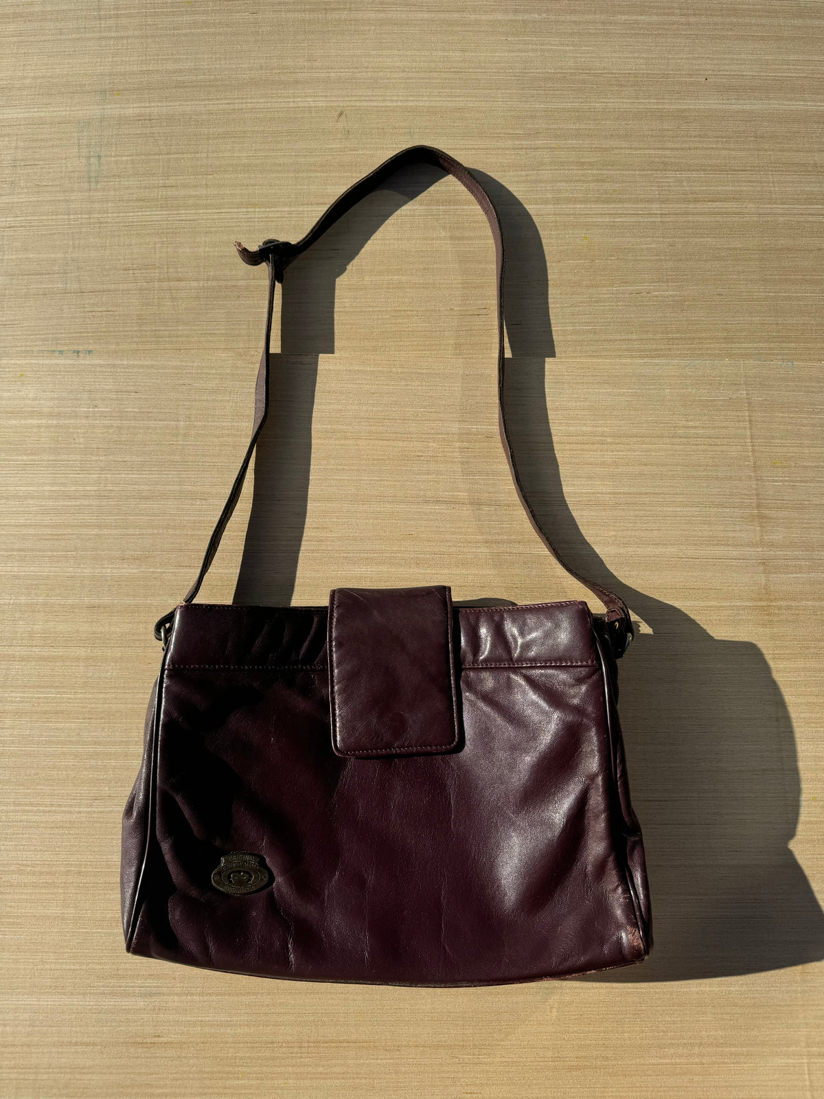 red etienne agner leather purse