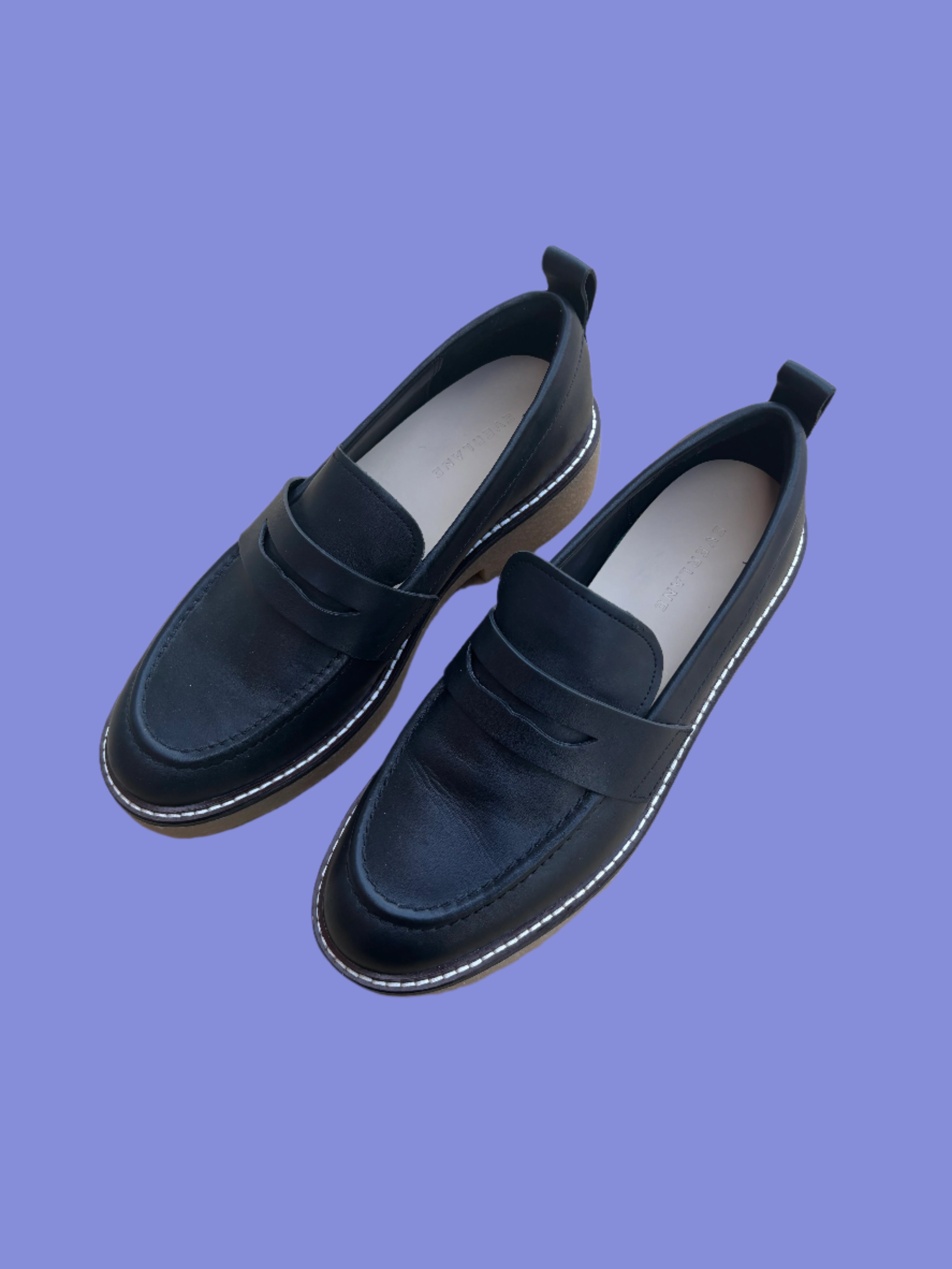Black Everlane Loafers, 8.5