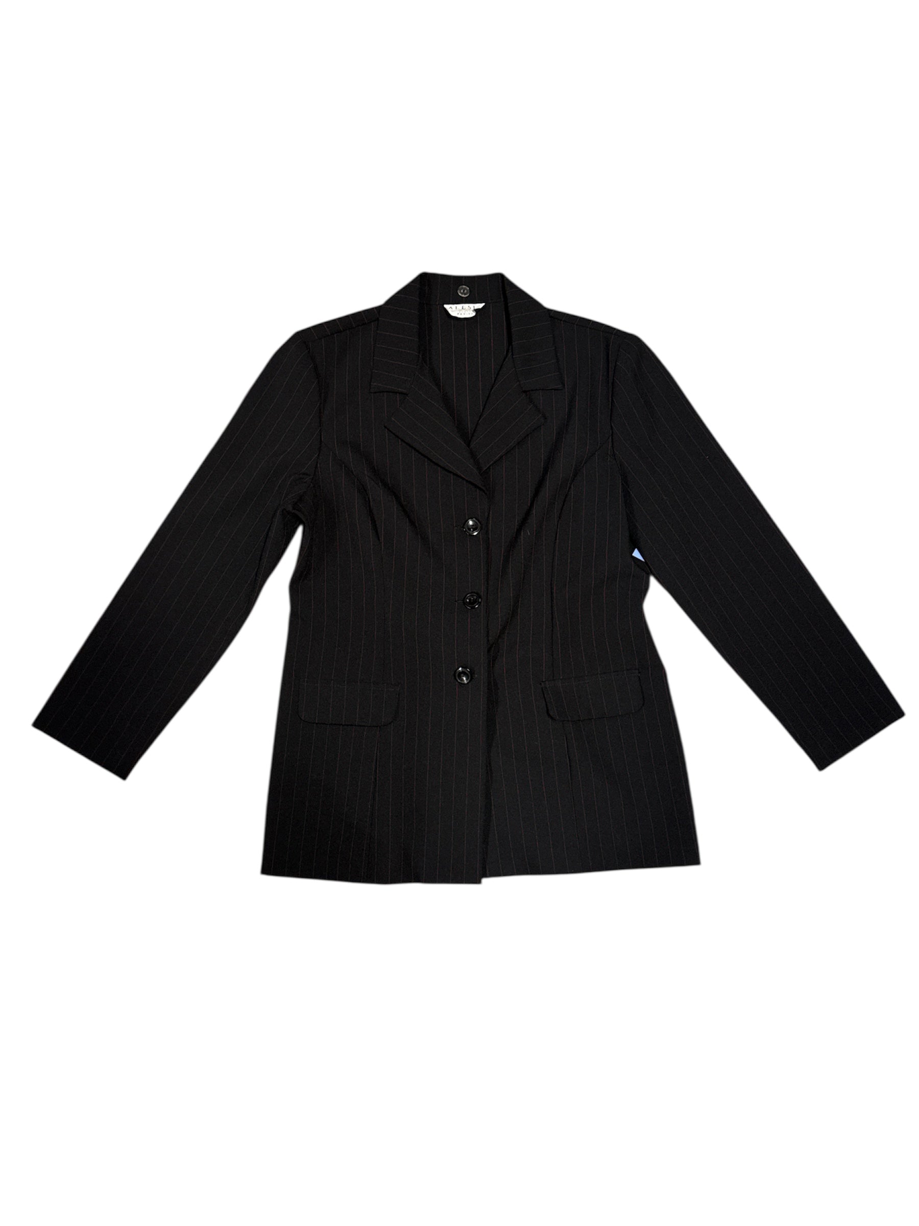 black red alesia pinstripe blazer jacket