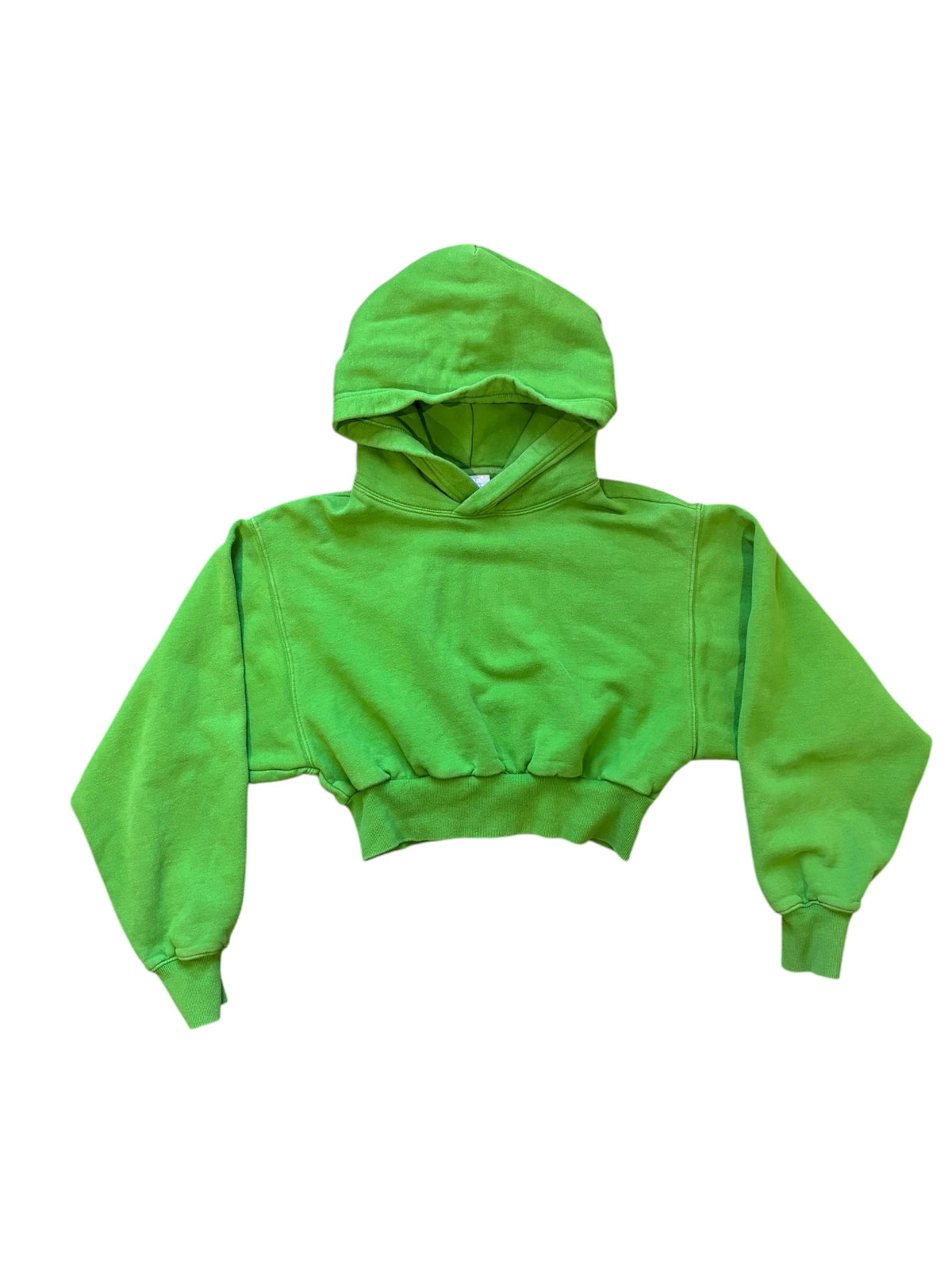 green tna crop sweatshirt, xs