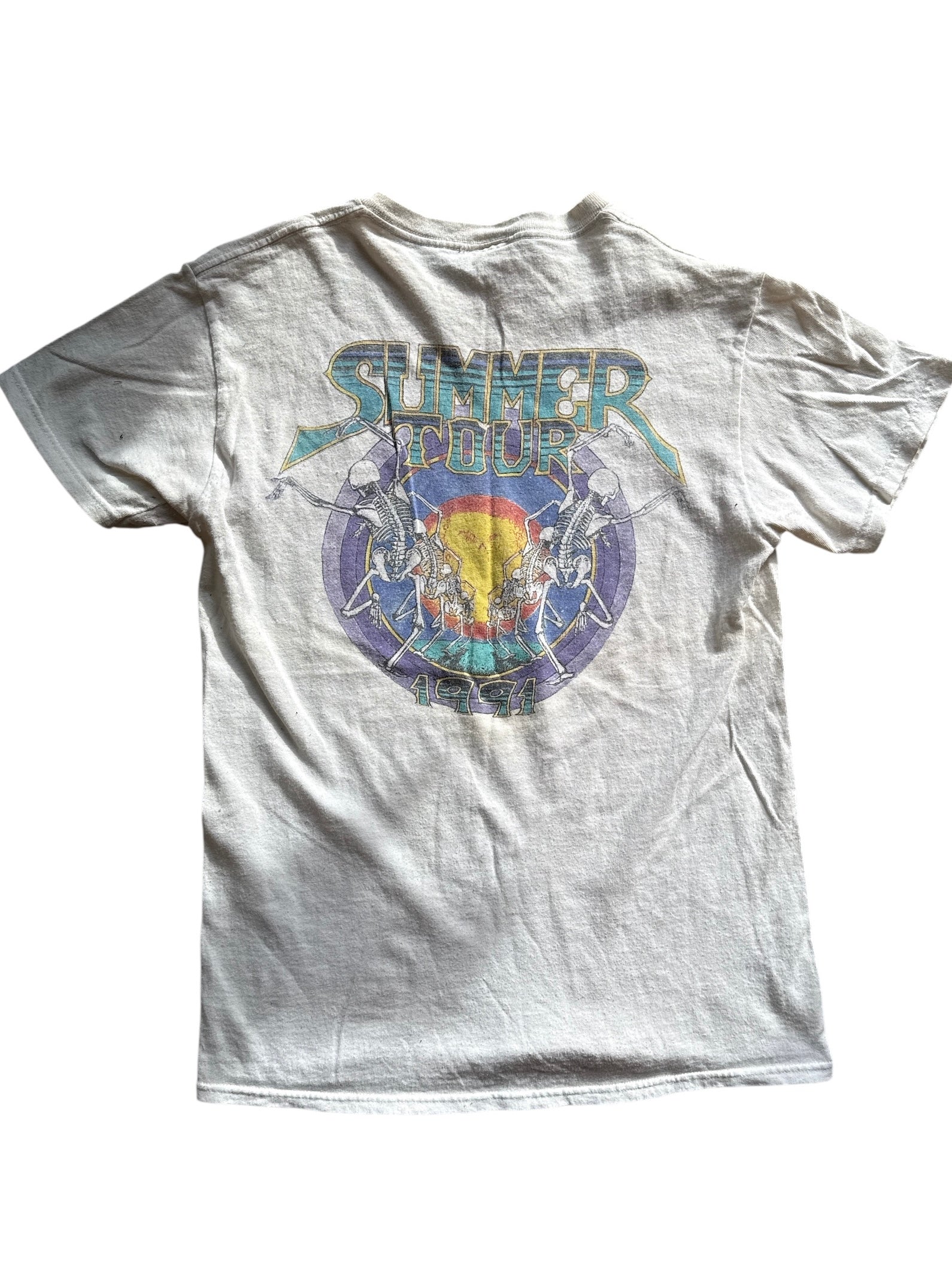 white junk food Grateful Dead tee, xs