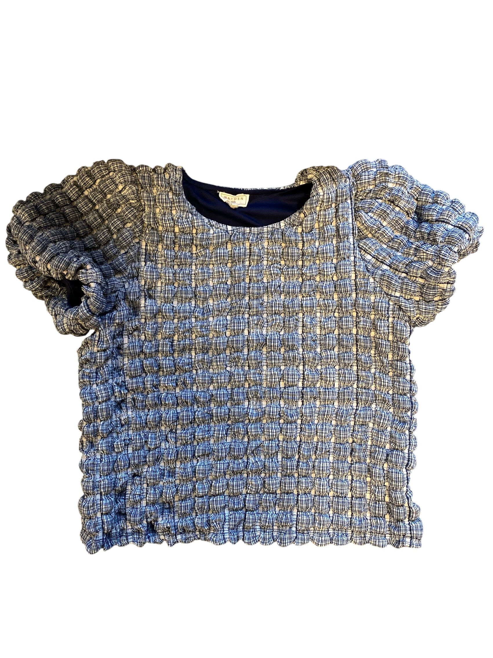 blue hayden bubble top, m