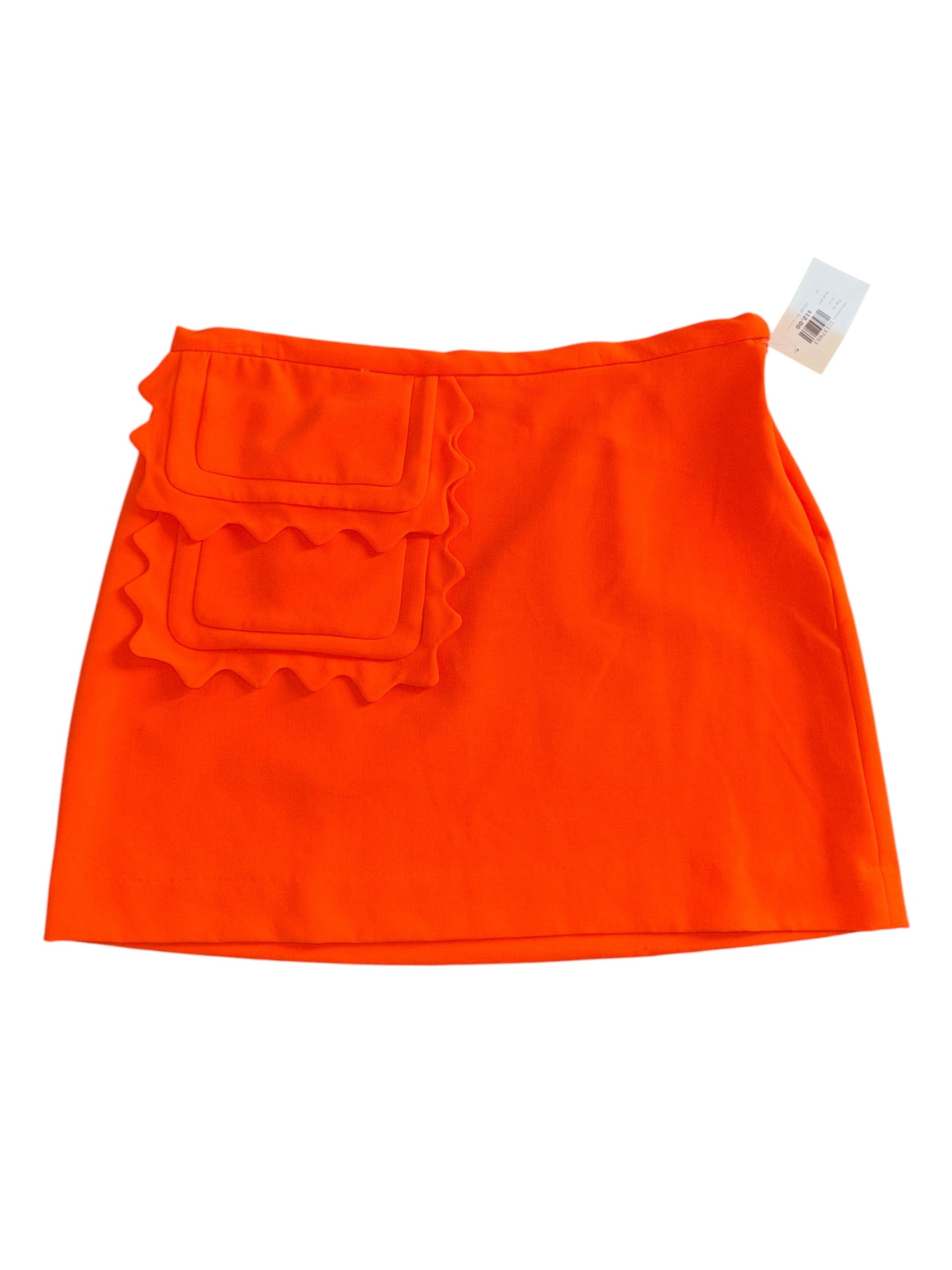 orange victoria beckham ravioli skirt, XL