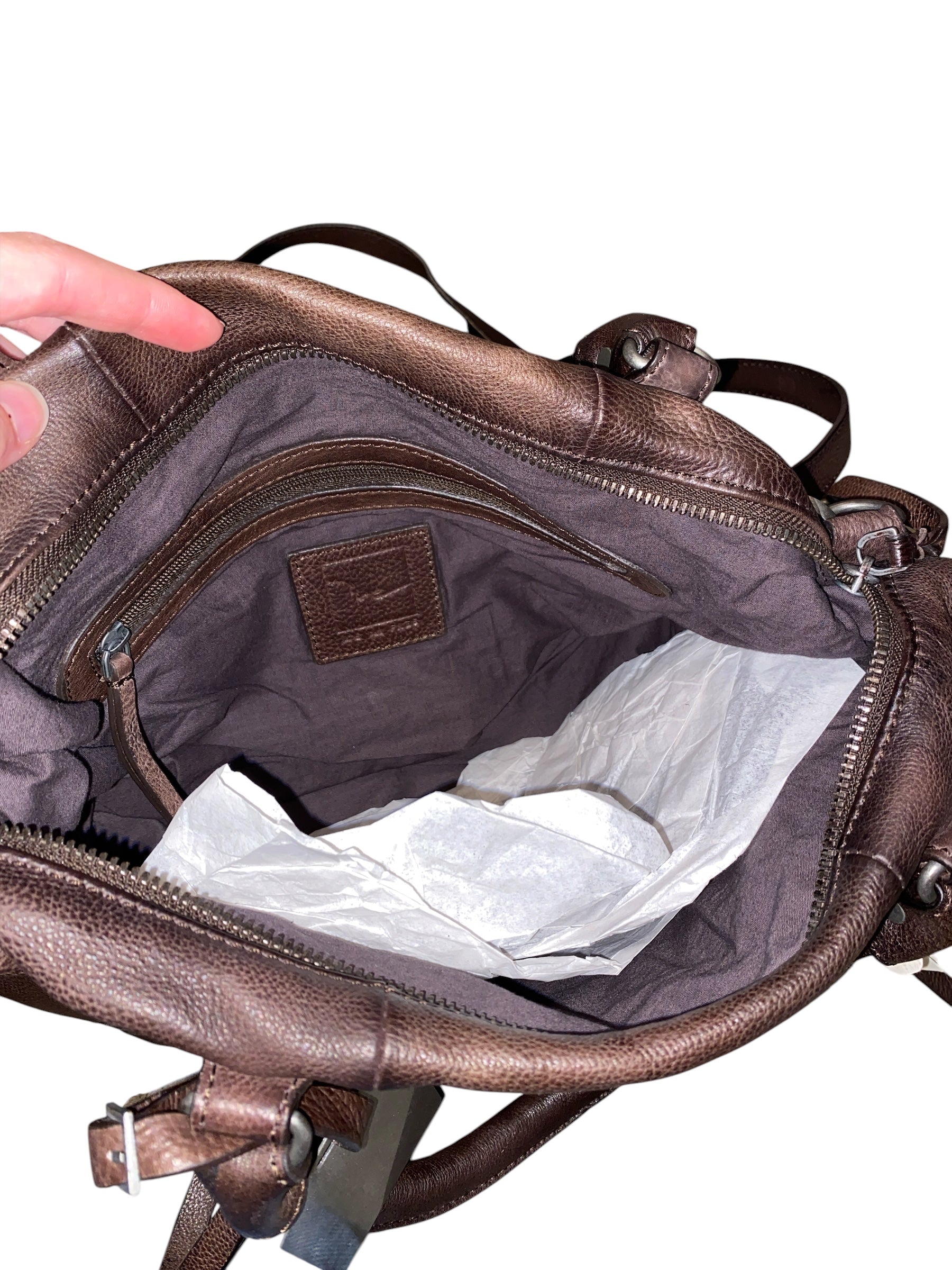 Brown Free people Leather purse