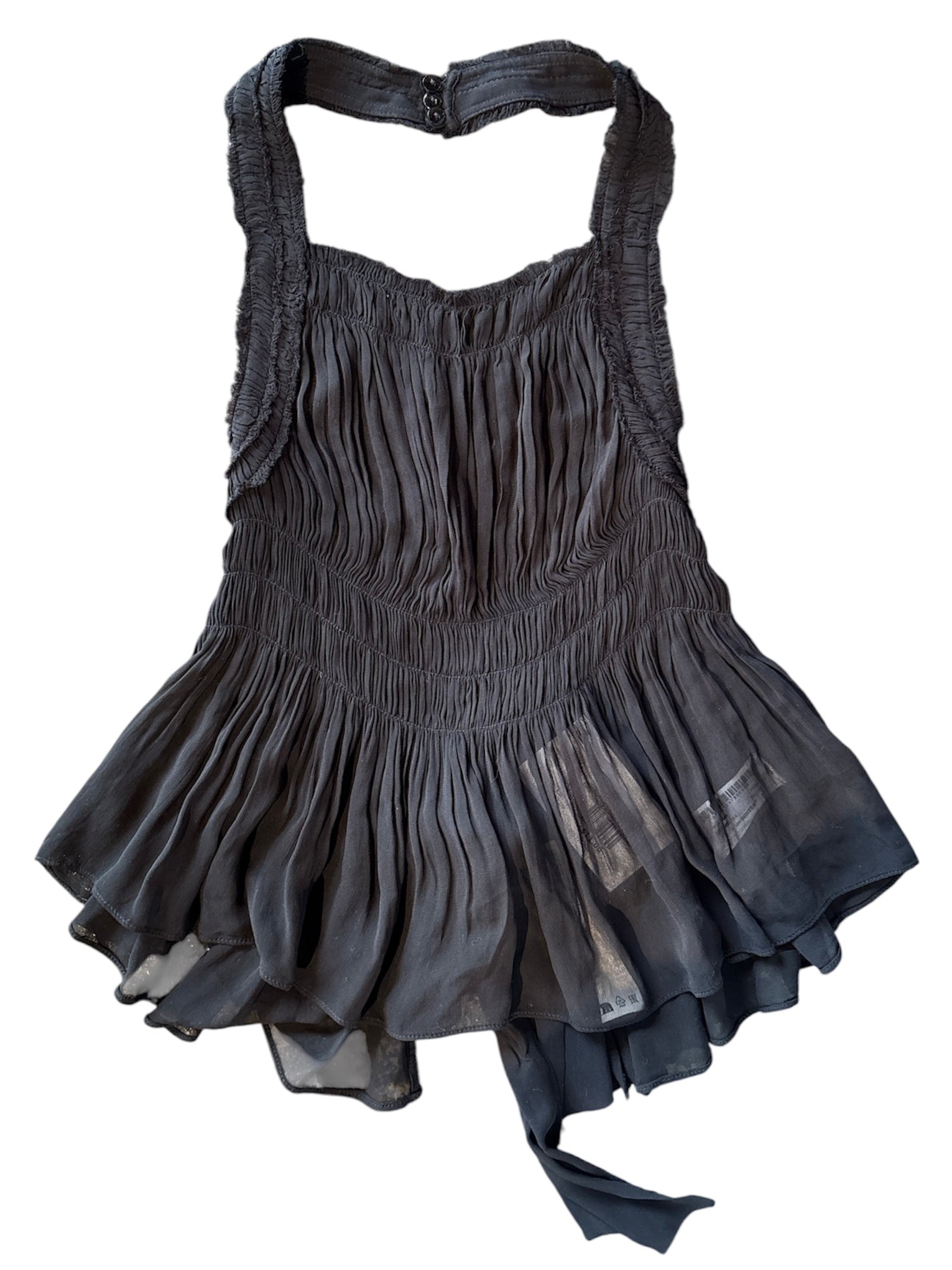 black zara NWT halter top, M