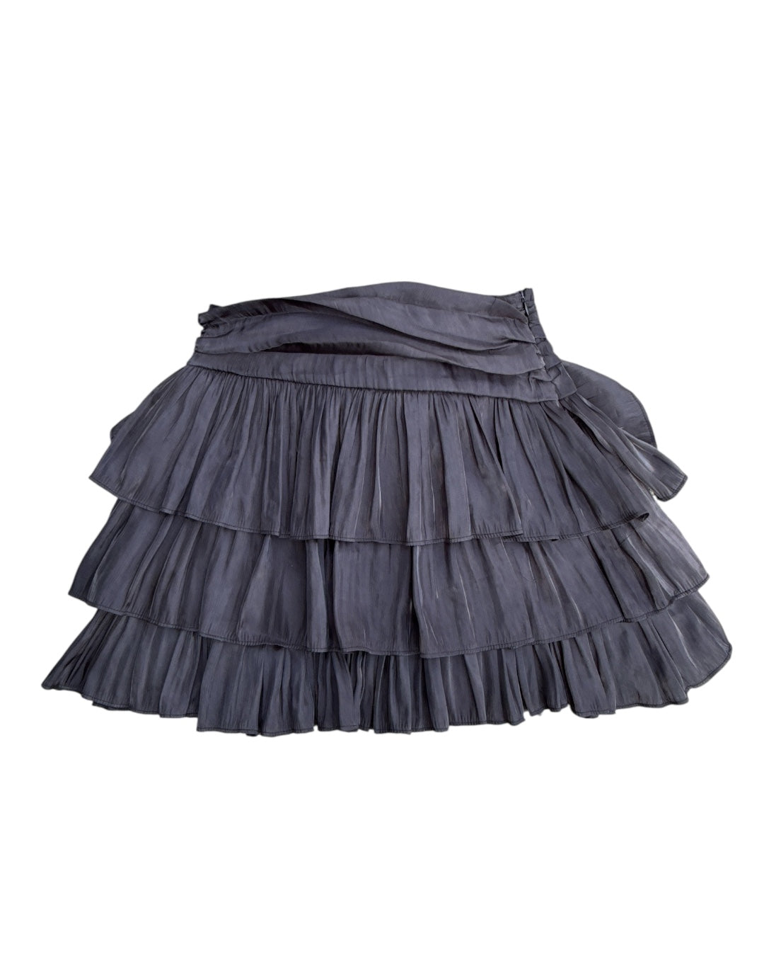 black do+be ruffled mini skirt, S
