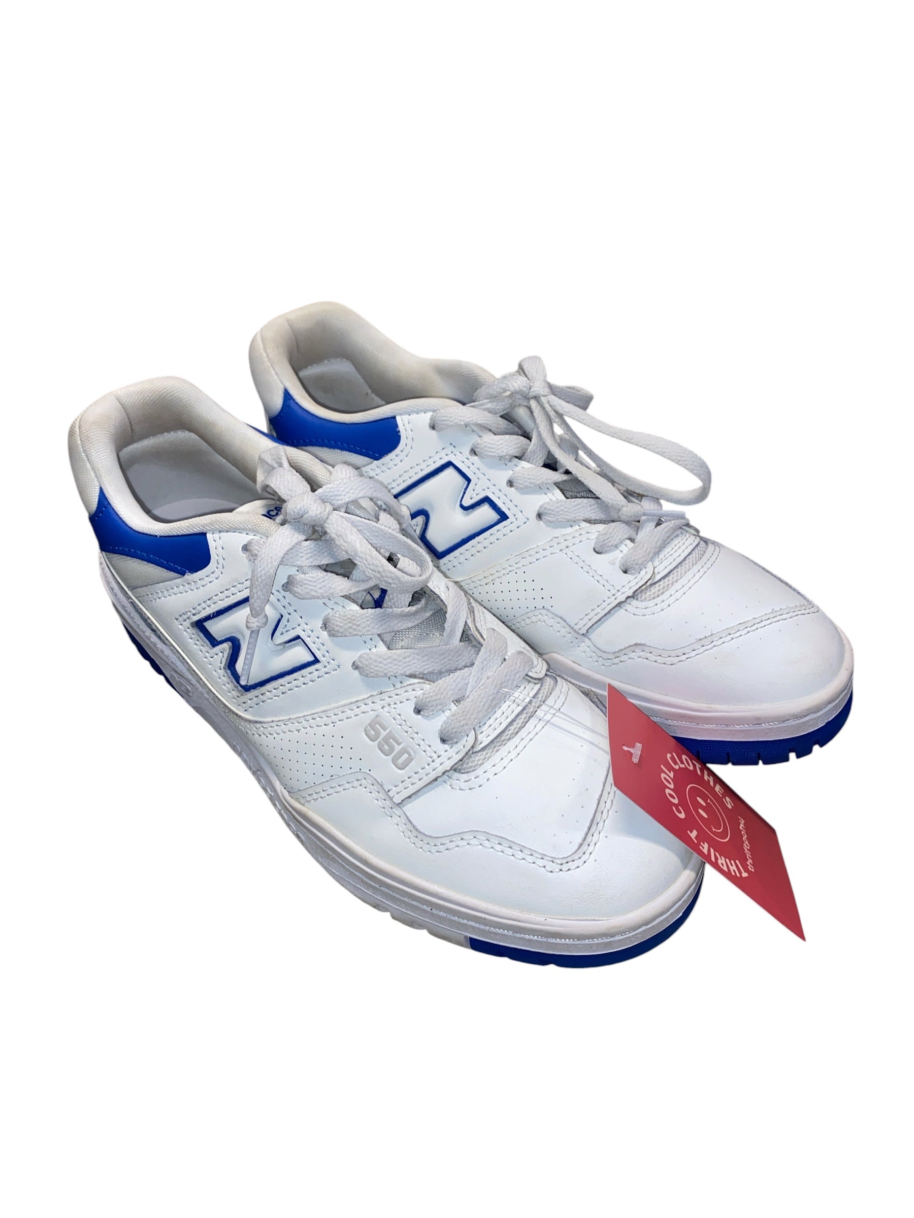 White blue New balance 550 sneakers, 8