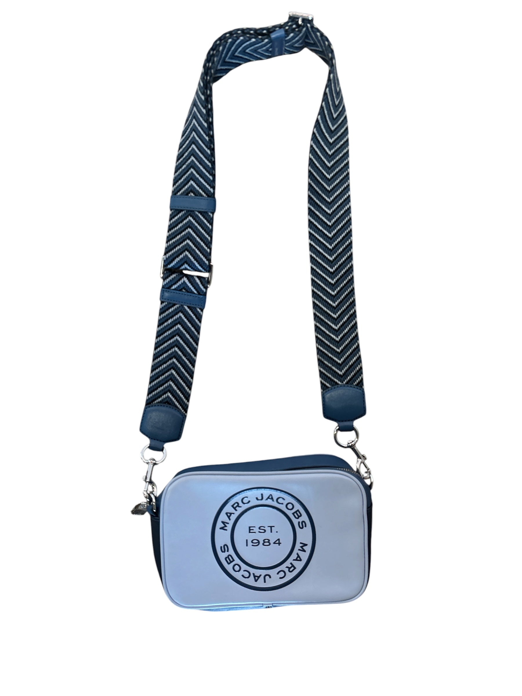 blue marc jacobs the flash bag crossbody purse