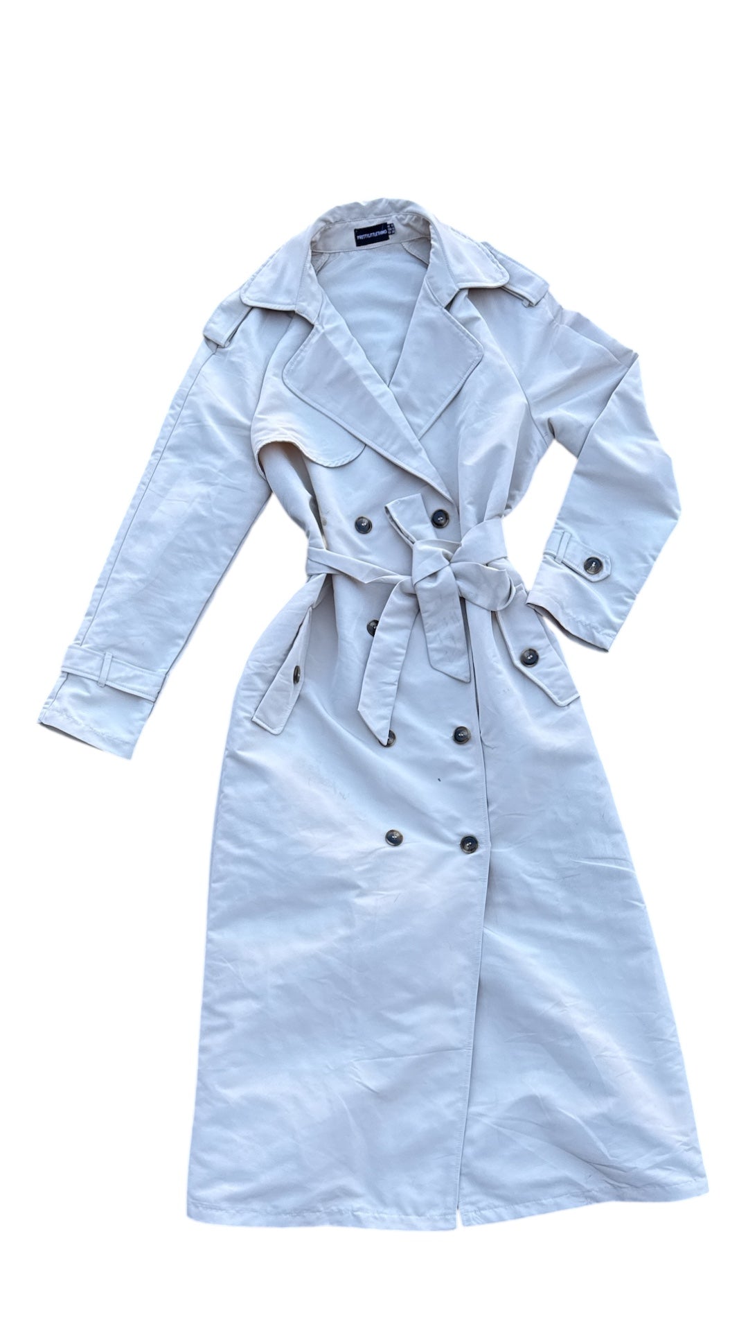 Khaki Pretty Little Thing Trench coat, 8