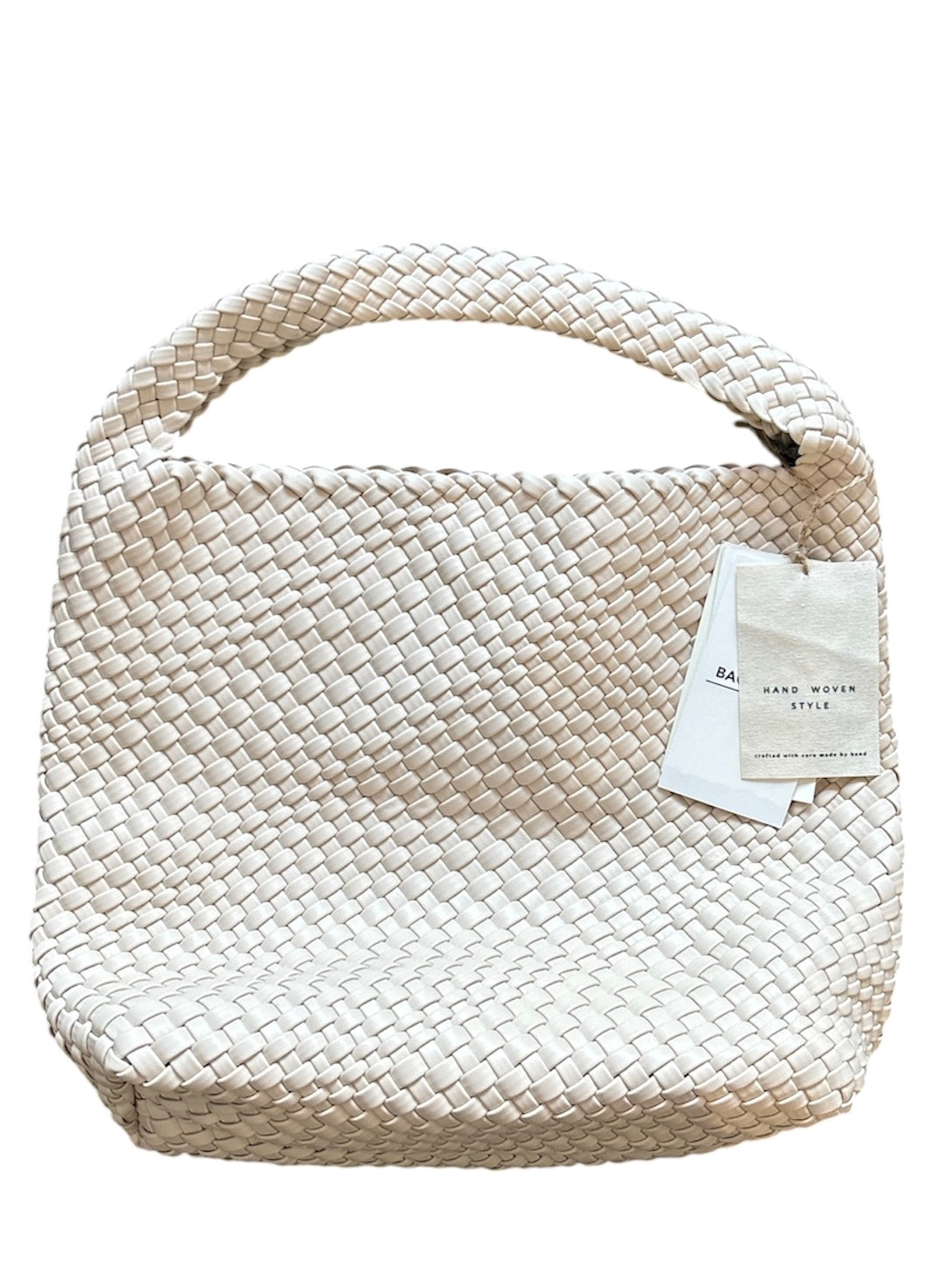 beige antik kraft NWT woven shoulder bag