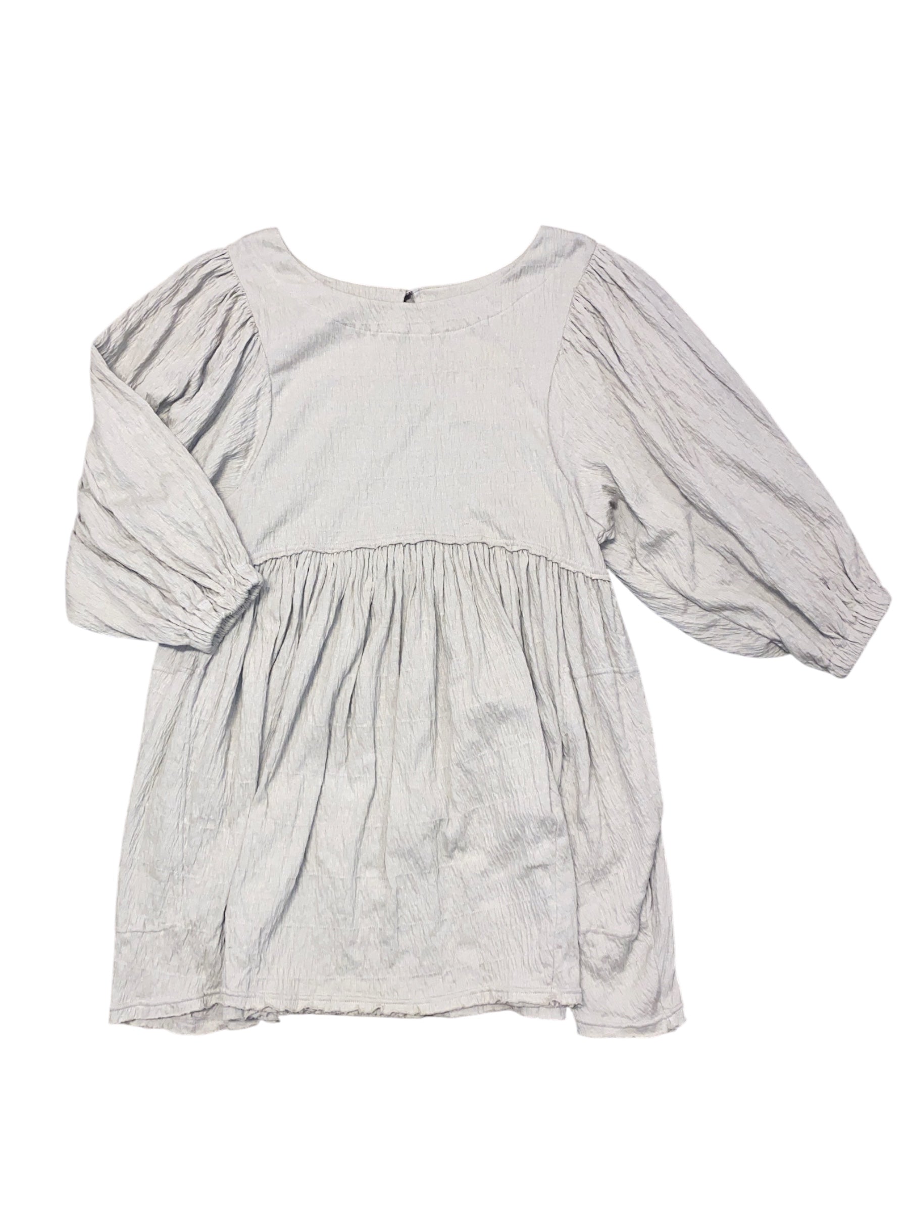 Green Fp beach Flowy ls short dress, M