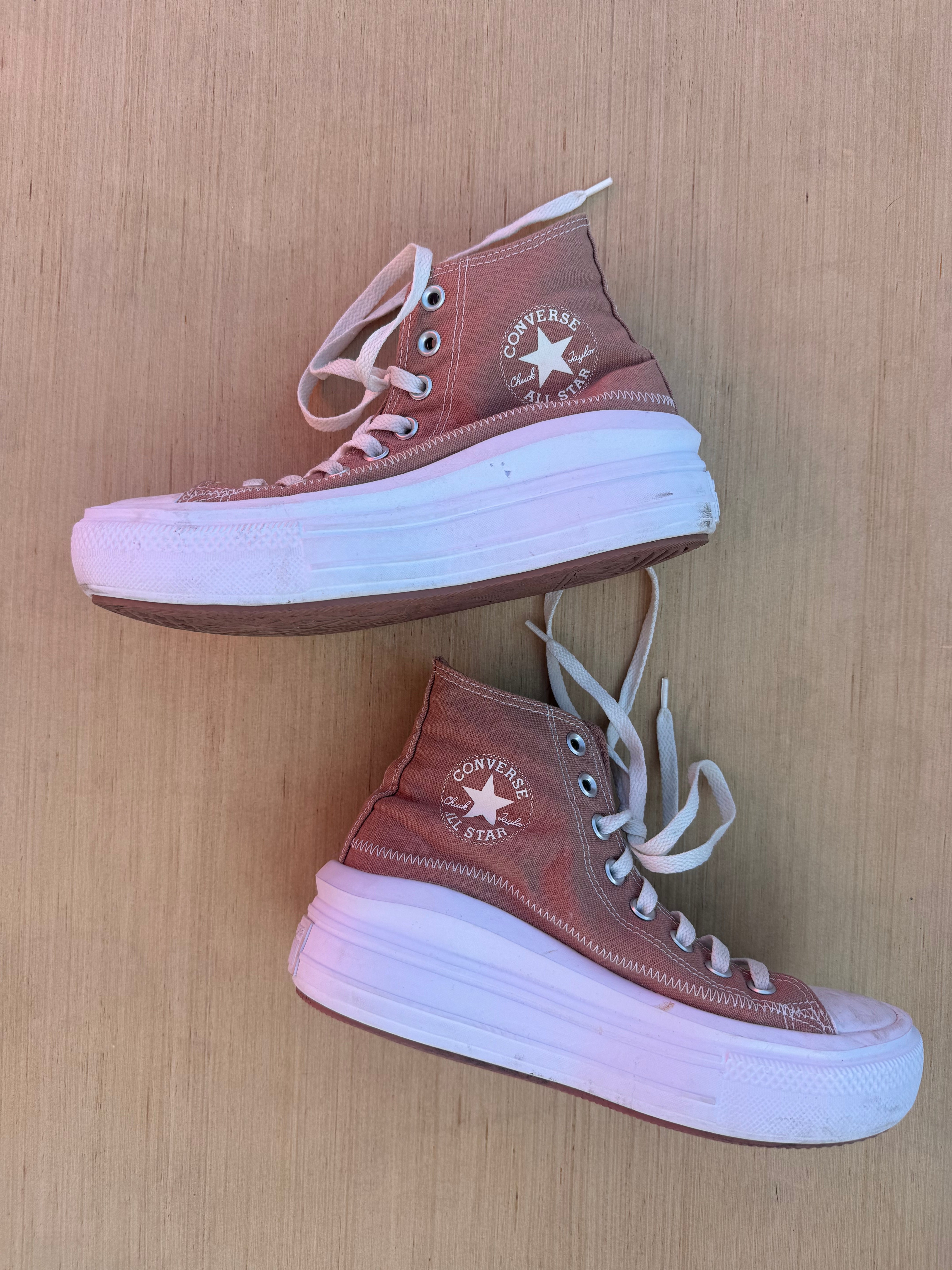 brown Converse platform converse, 7.5