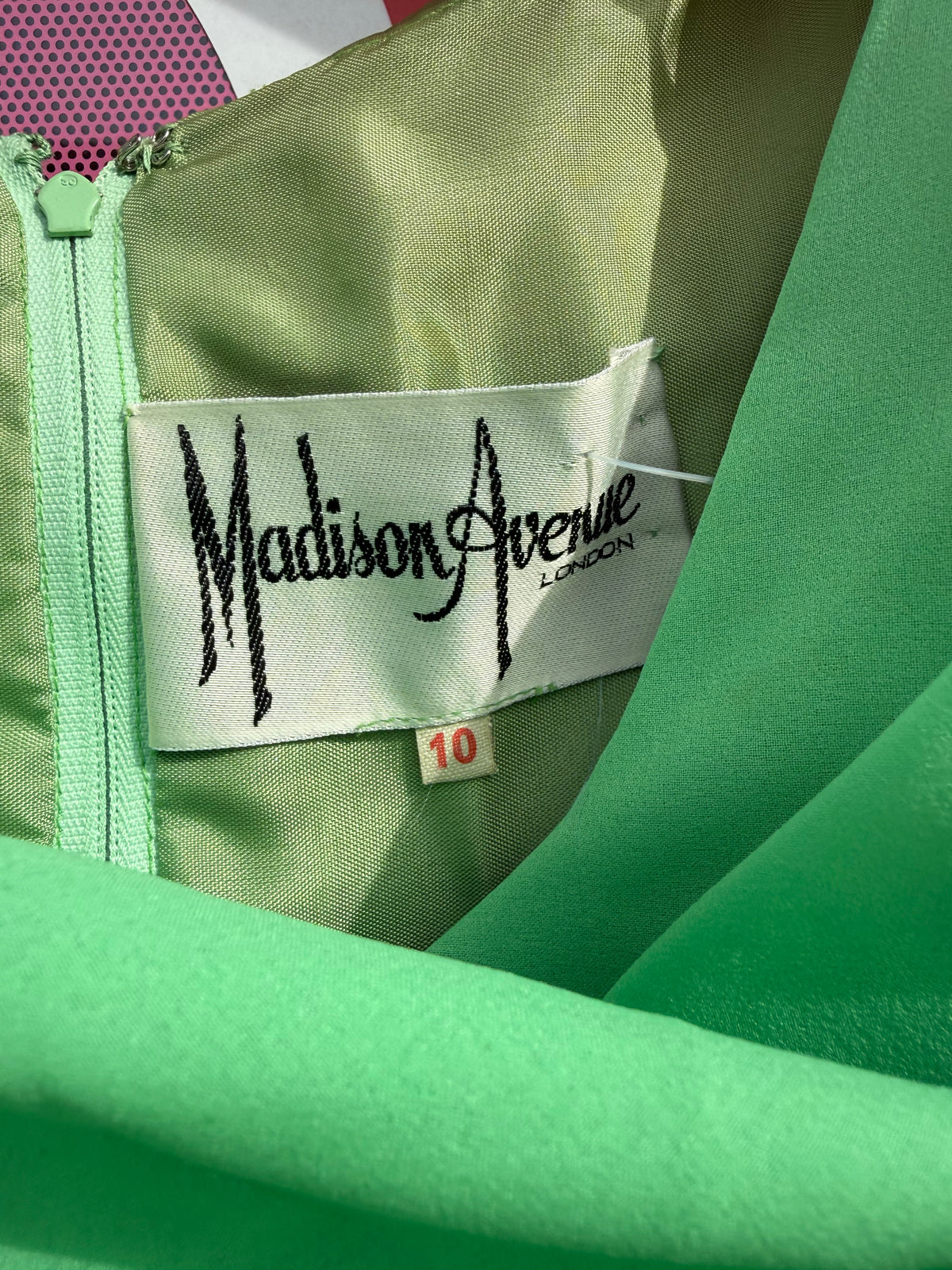 green madison avenue flowy sequin vtg maxi, 10