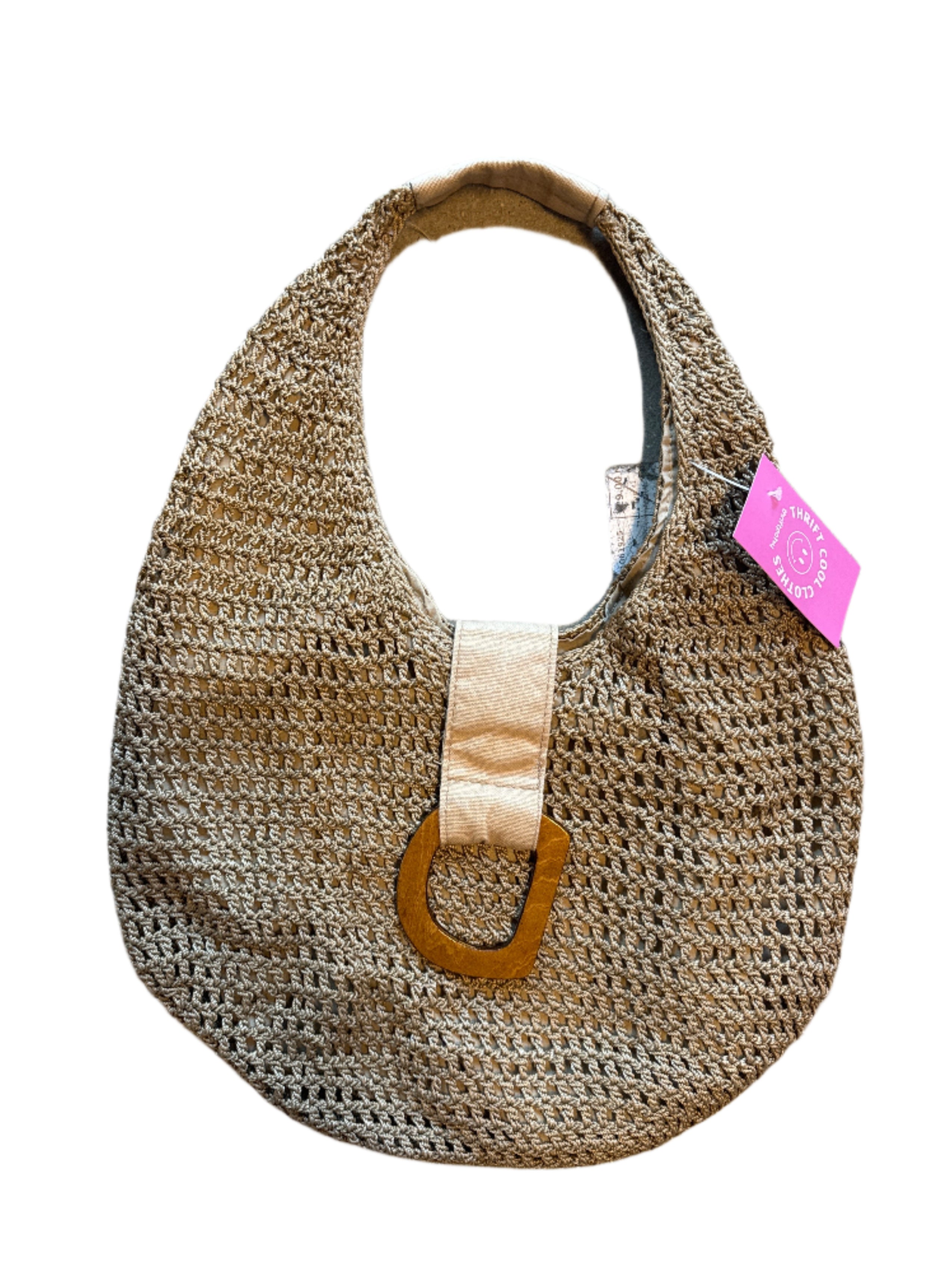 Tan Woven shoulder bag