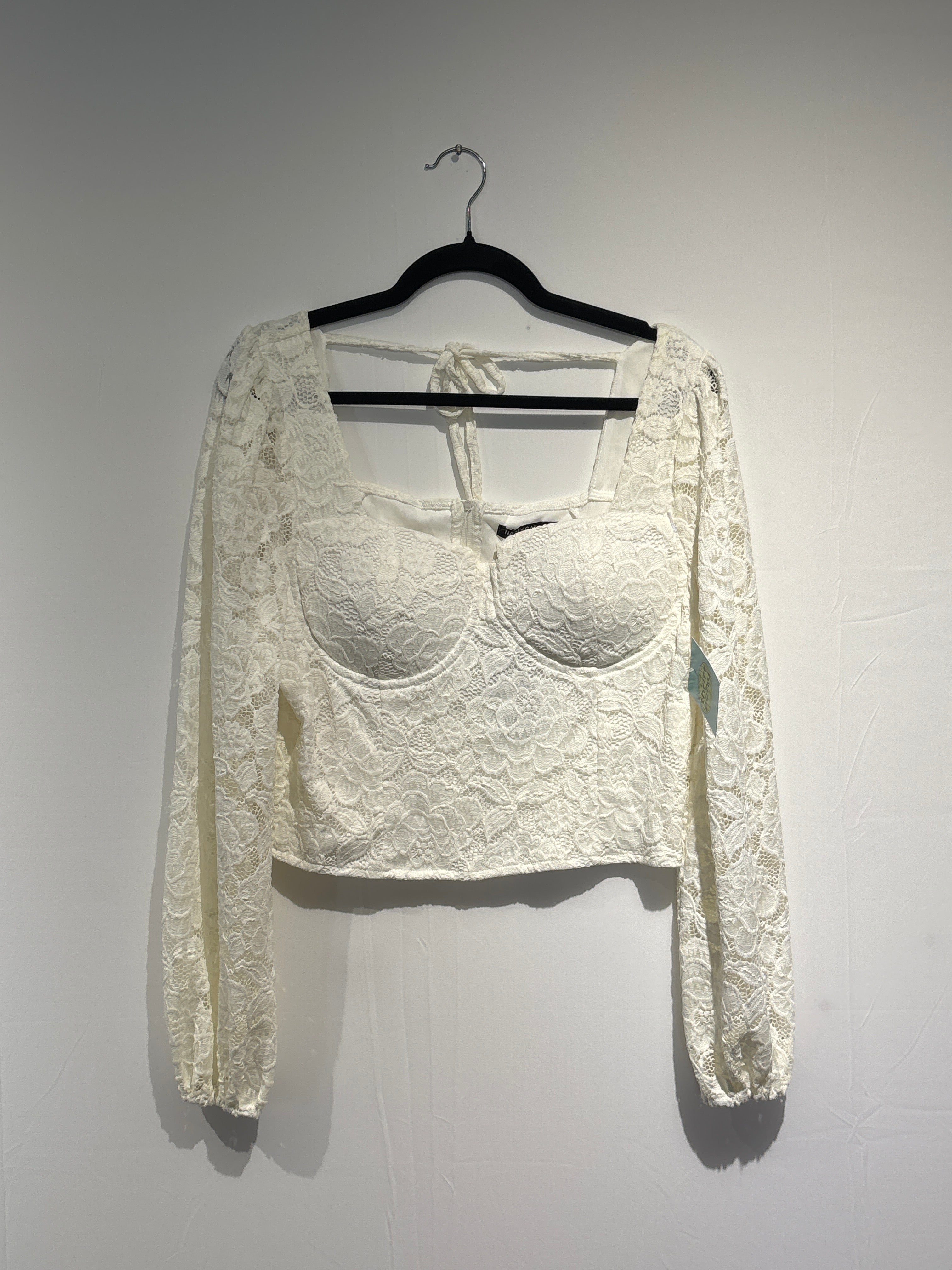 white nasty gal nwt lace ls corset, 10