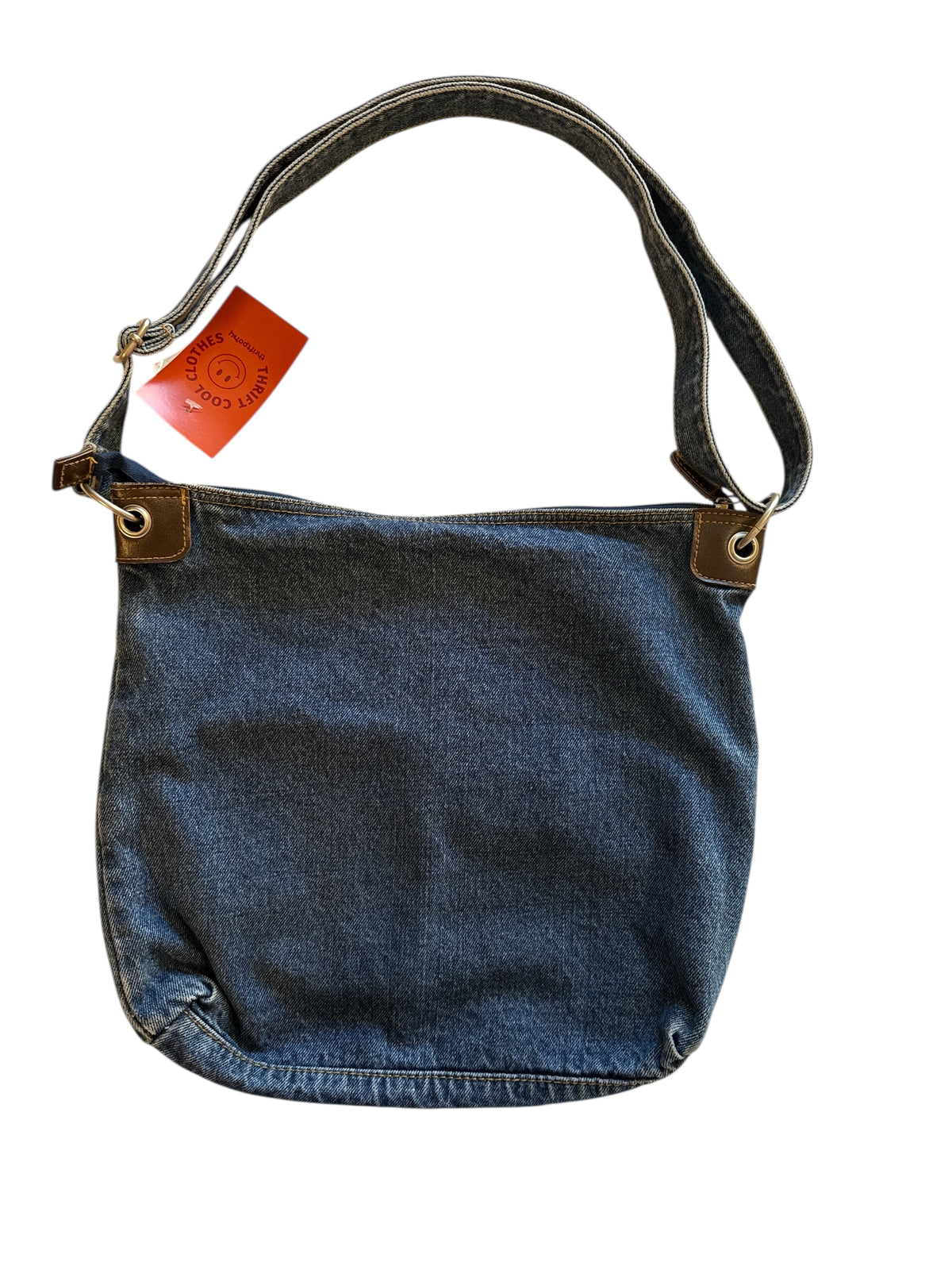 blue denim messanger bag