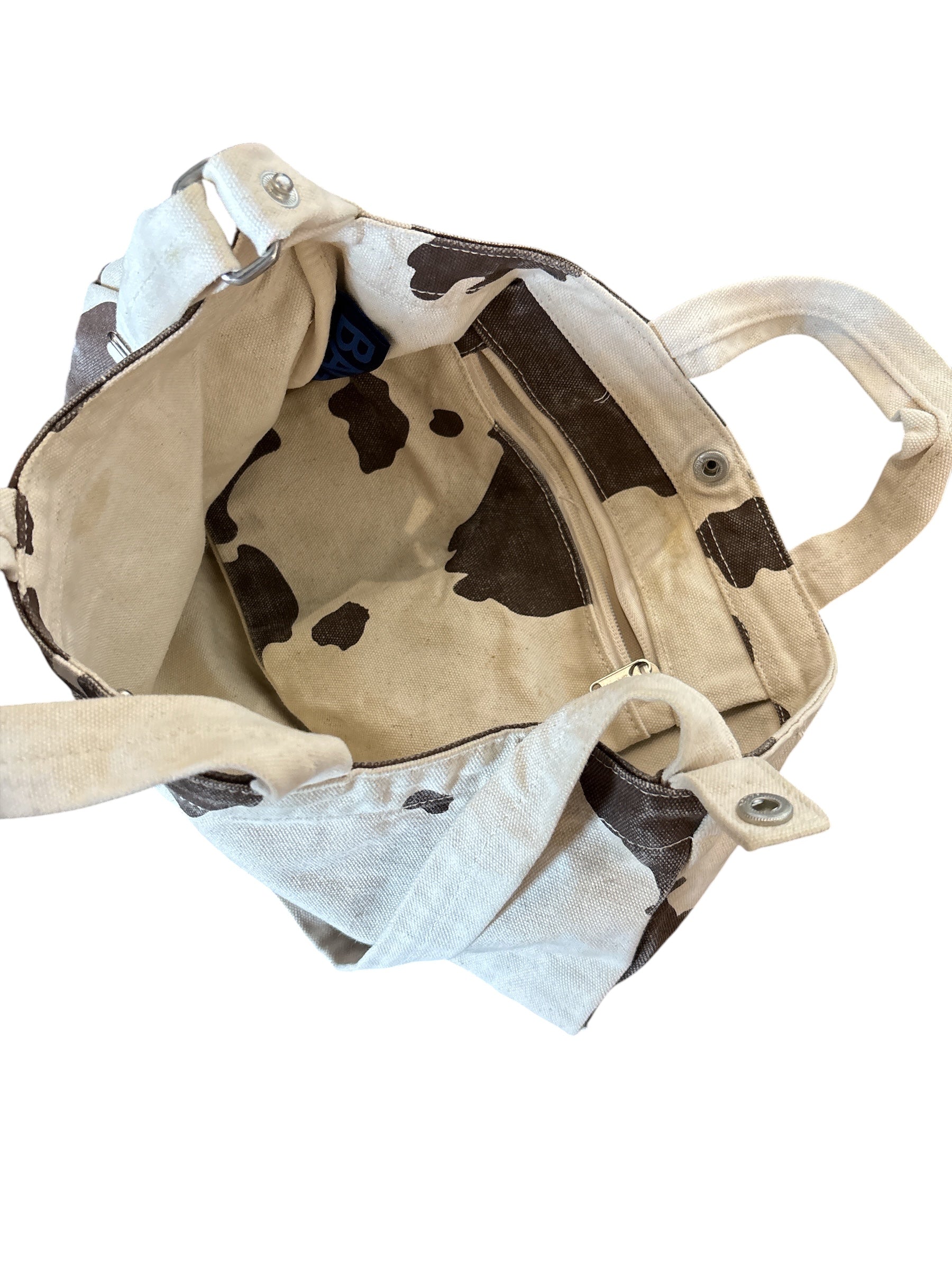 Baggu Cow print canvas tote