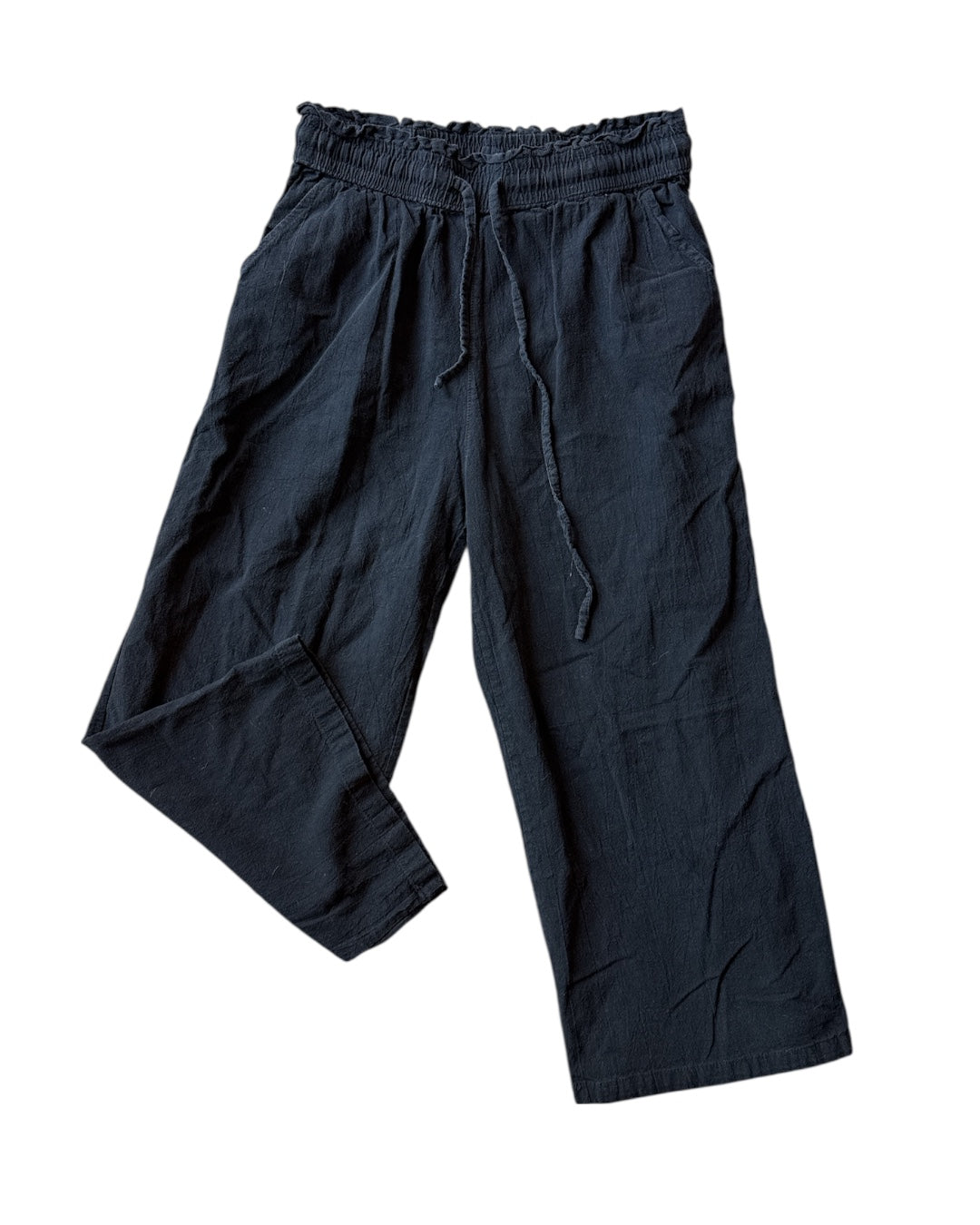 black linen capris, s