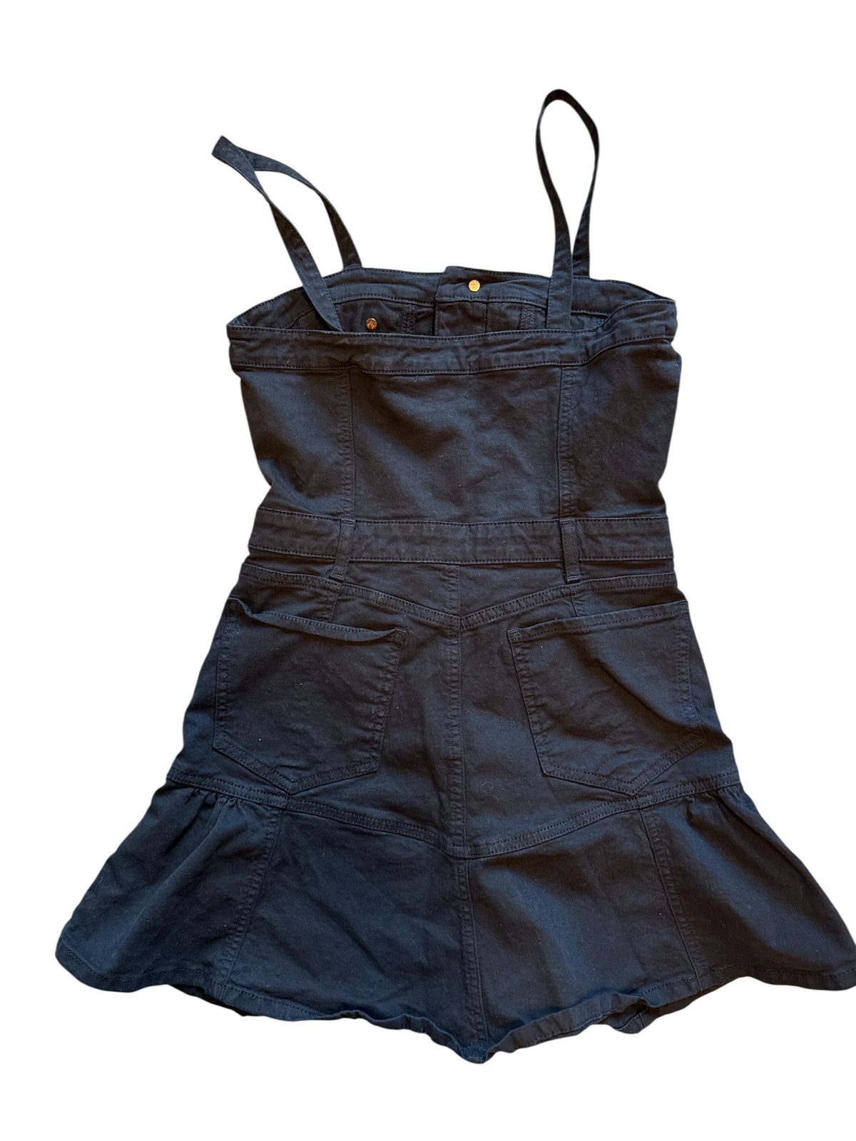 black for all mankind denim romper, S