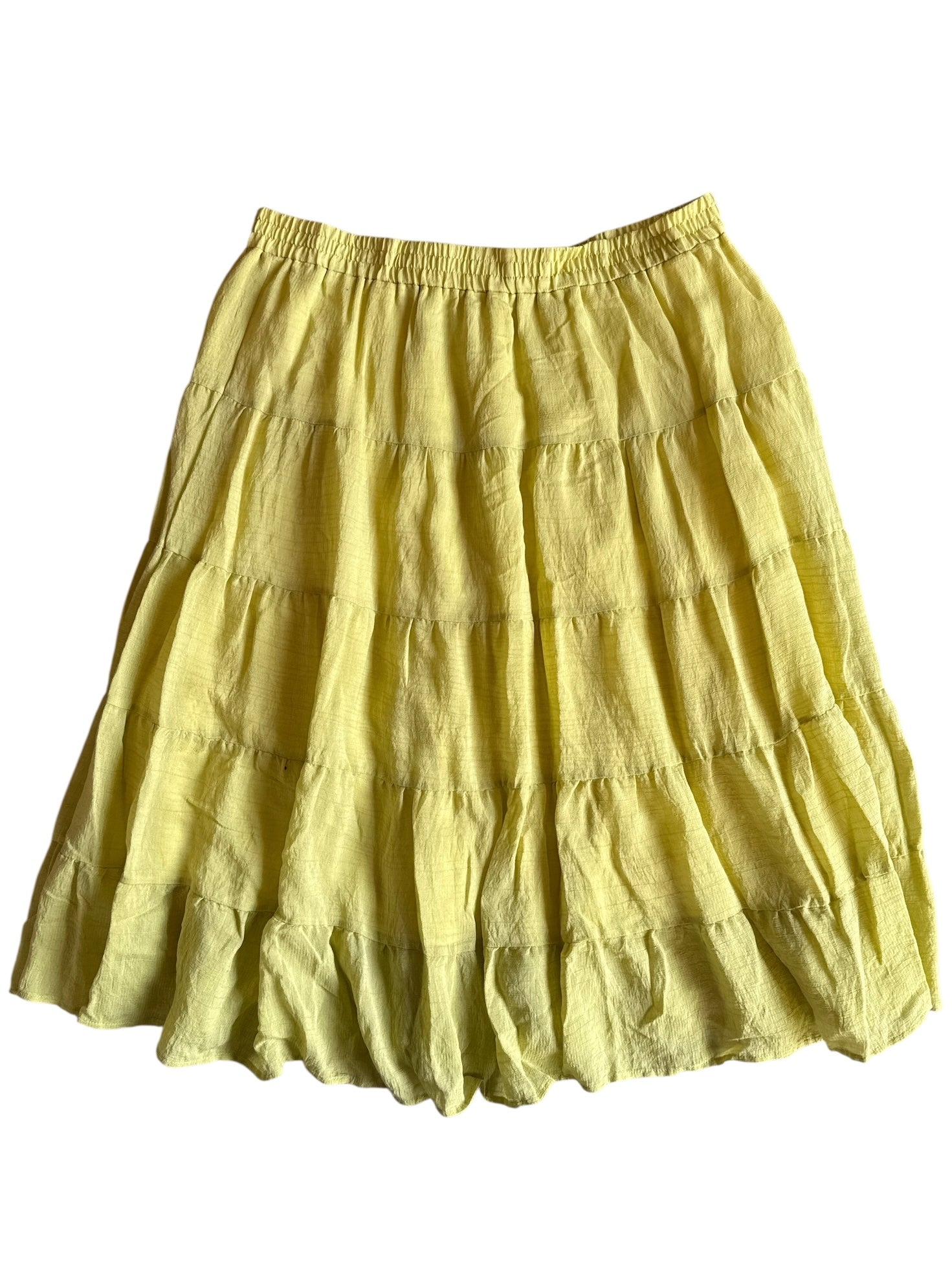 green cider tiered skirt, 2x