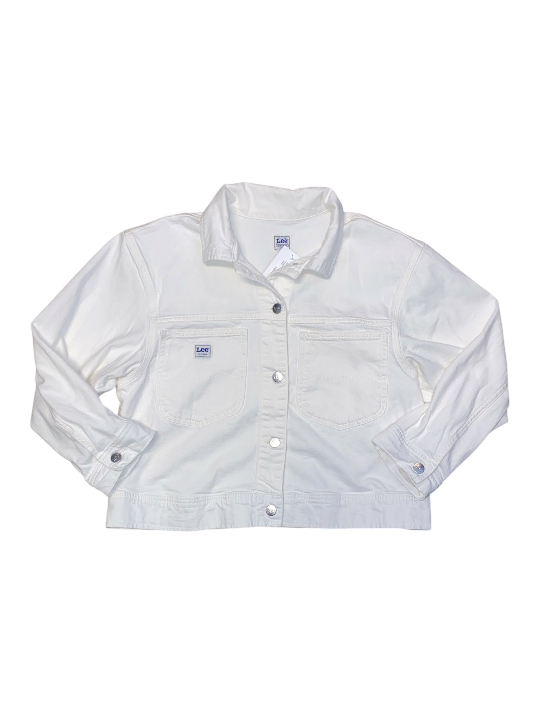 White Lee Denim cropped jacket, L