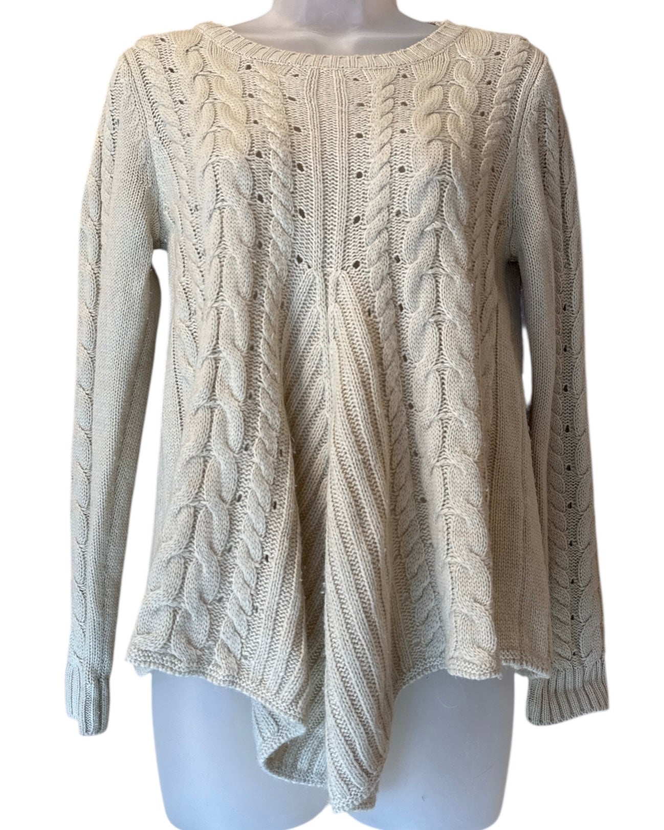 tan altard state asymmetrical sweater, s