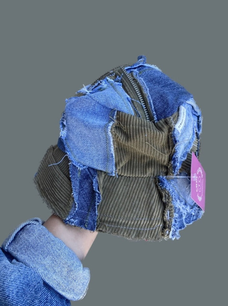 HANDMADE denim corduroy hat