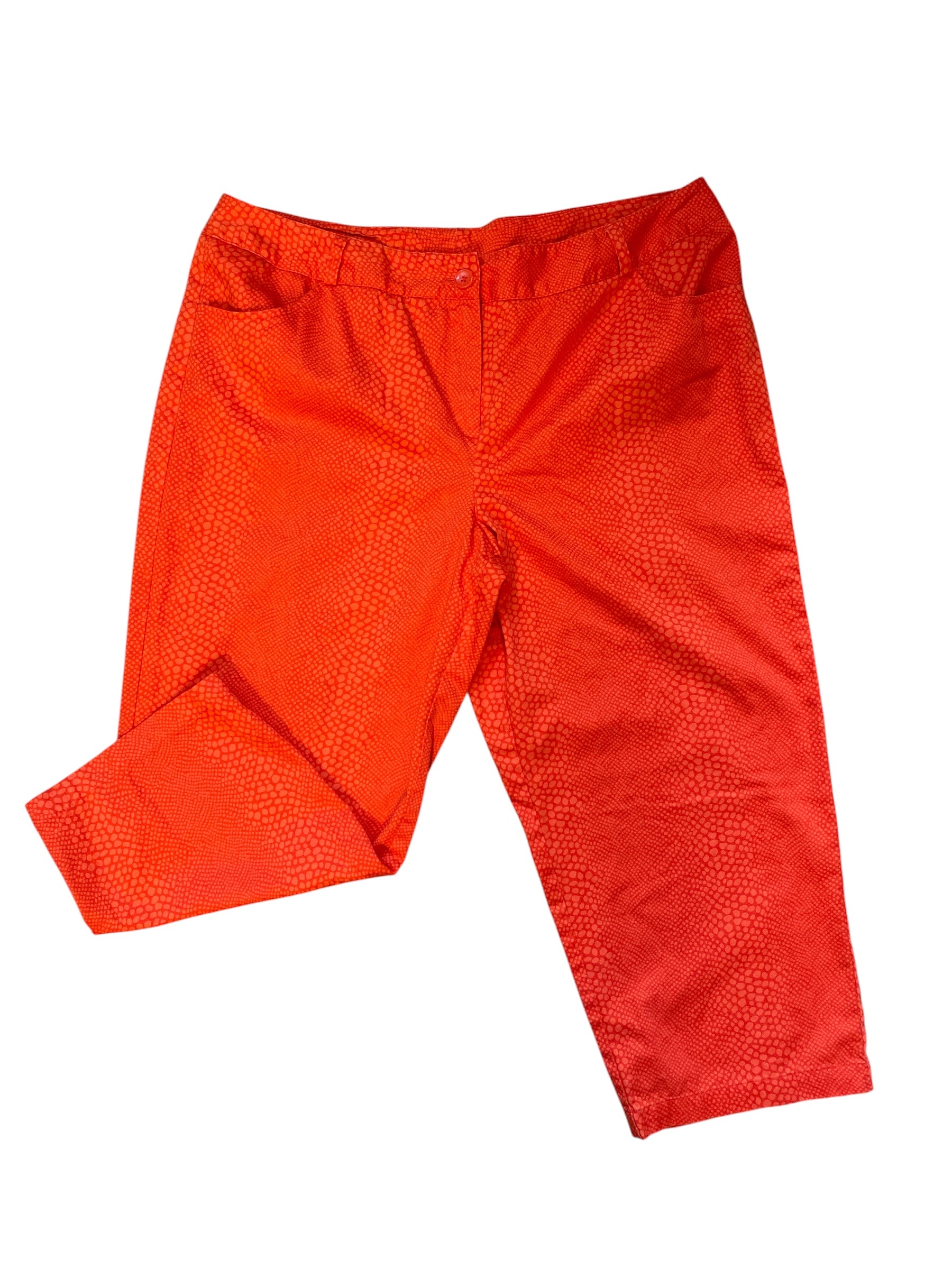 orange attyre snake print capris, 16