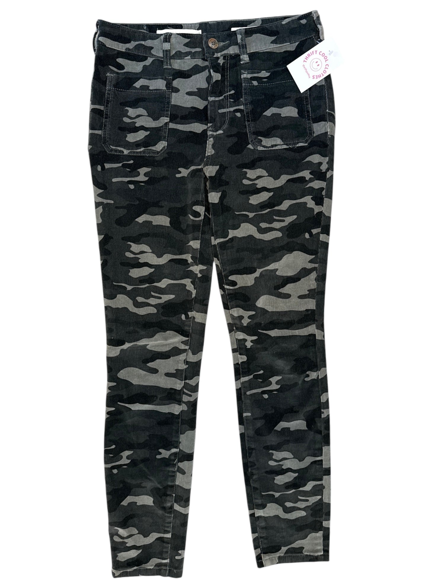 green Pilcro camo hi rise skinny pant, 28