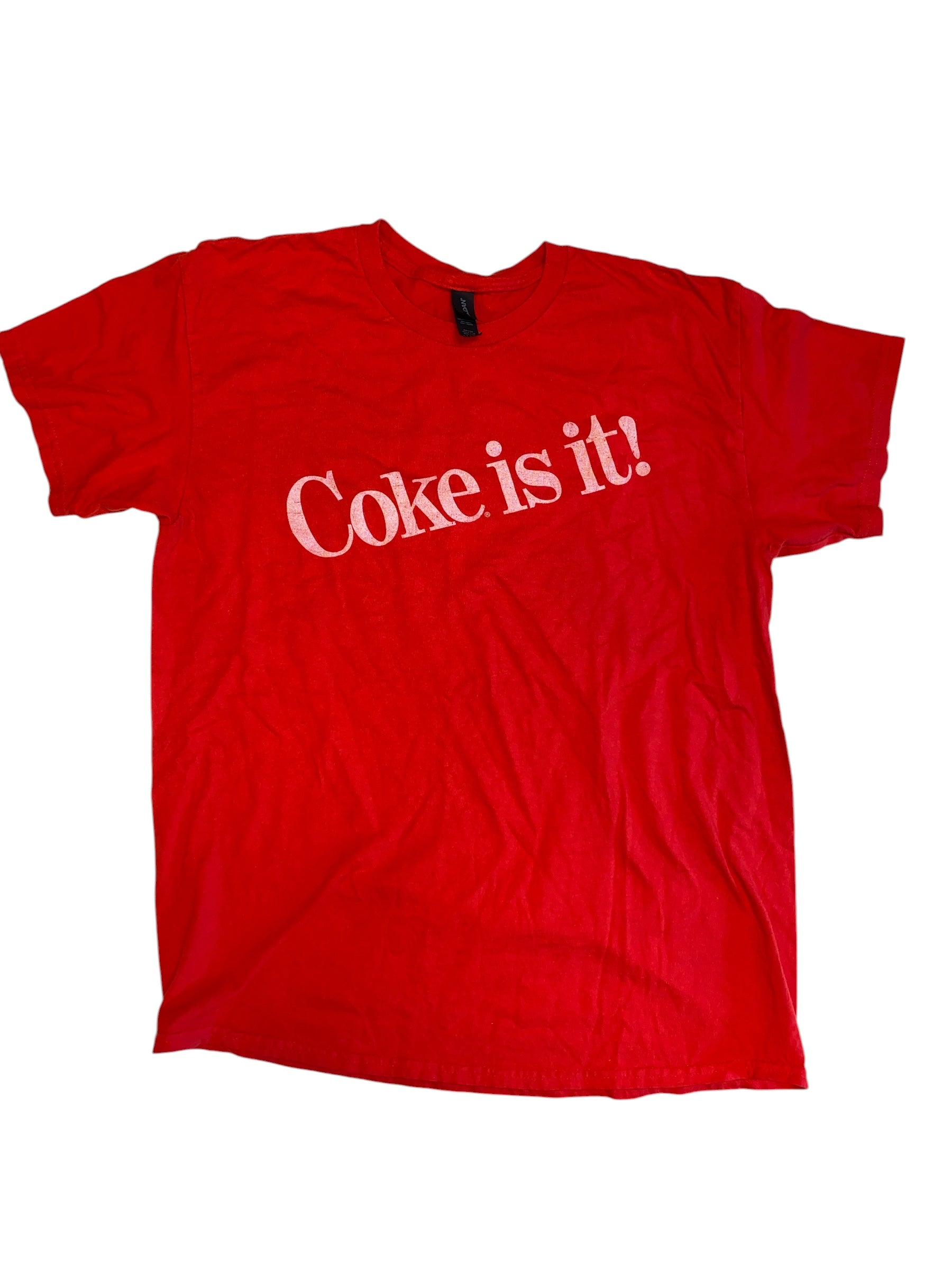 Red Gildan Coke is it! Tee, L