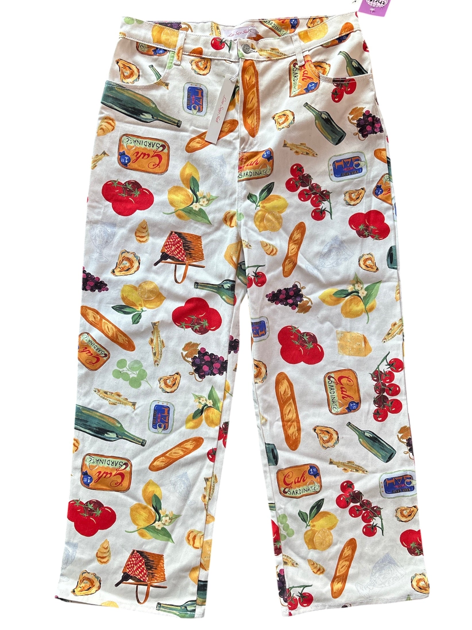 Multi Lisa Says Gah Printed Pants, fits like a size 14 / XL