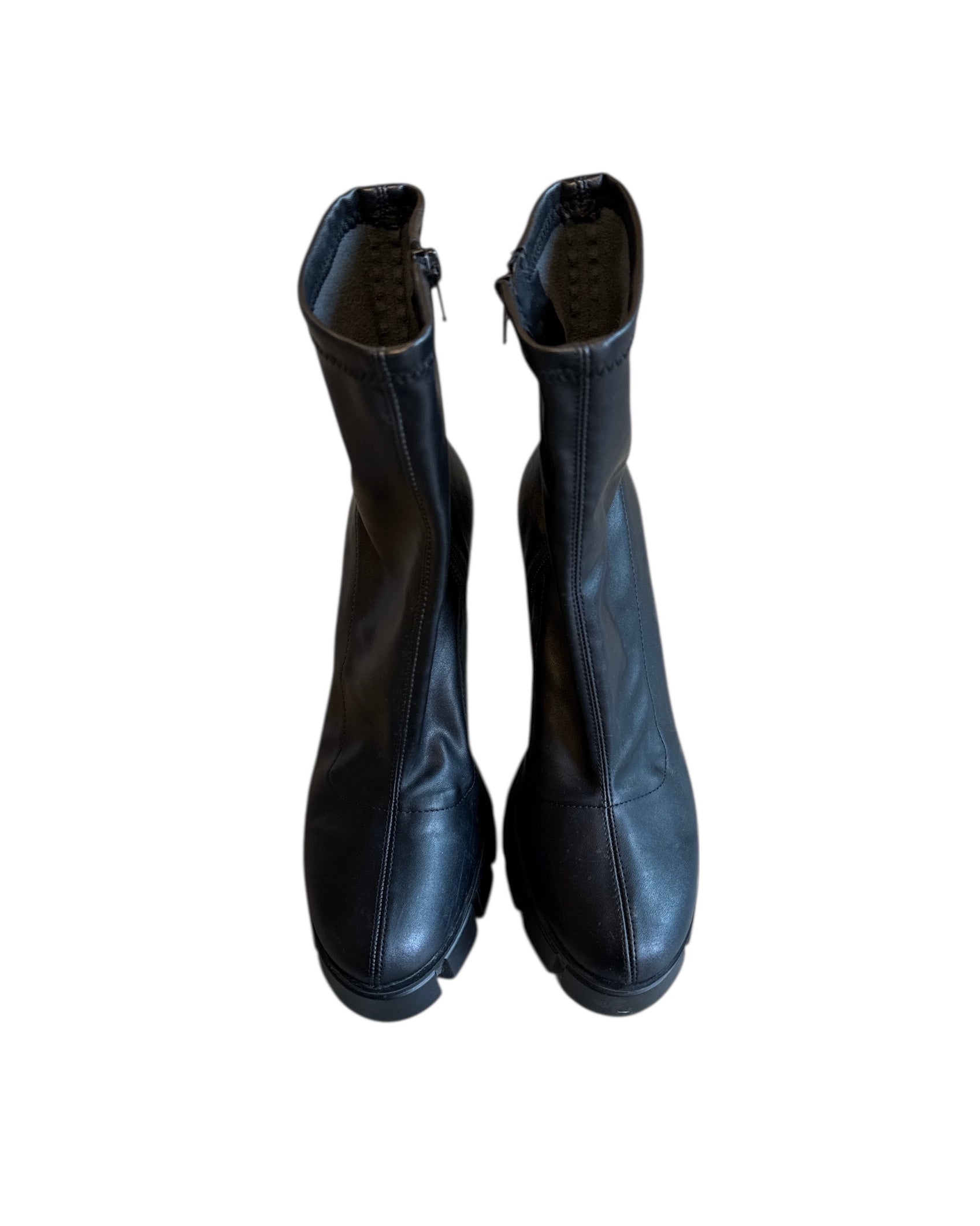 black forever 21 platform booties, 10