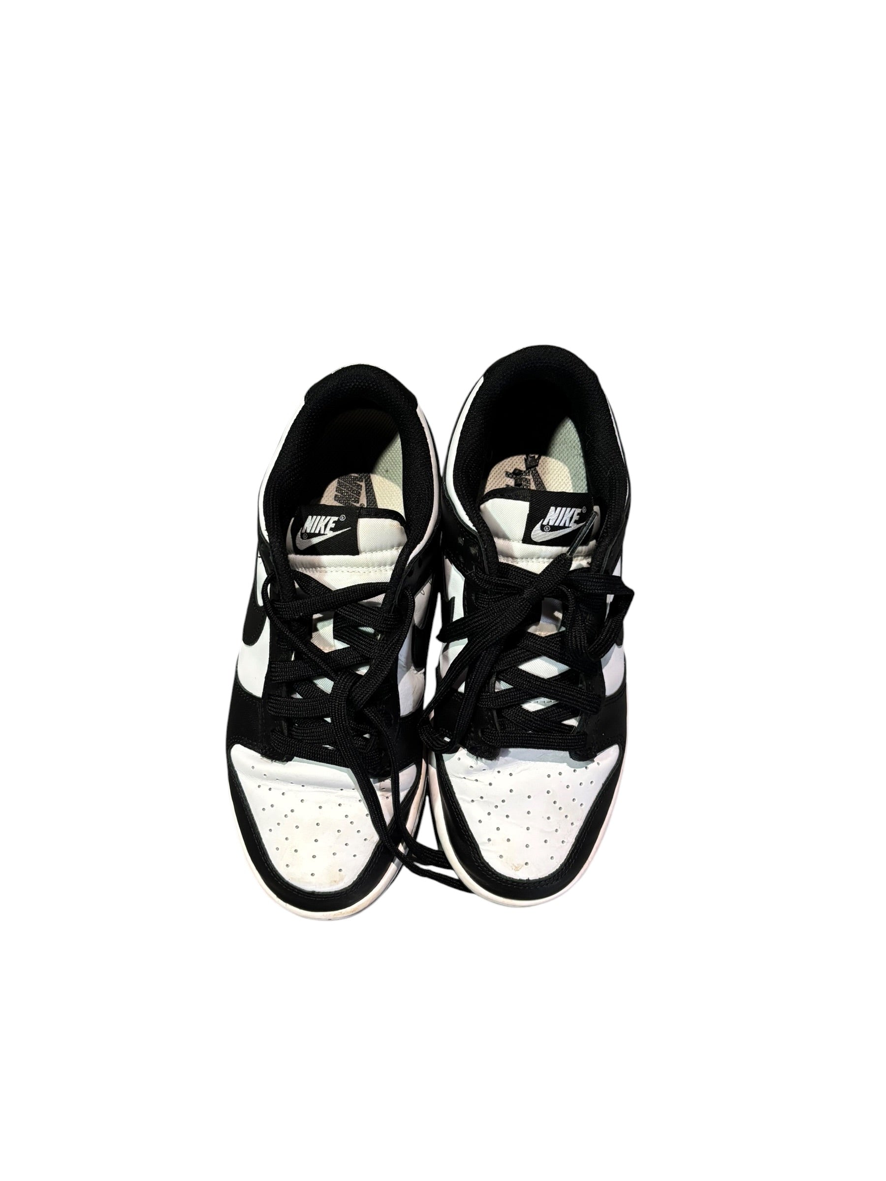 black white nike panda sneakers, 7.5