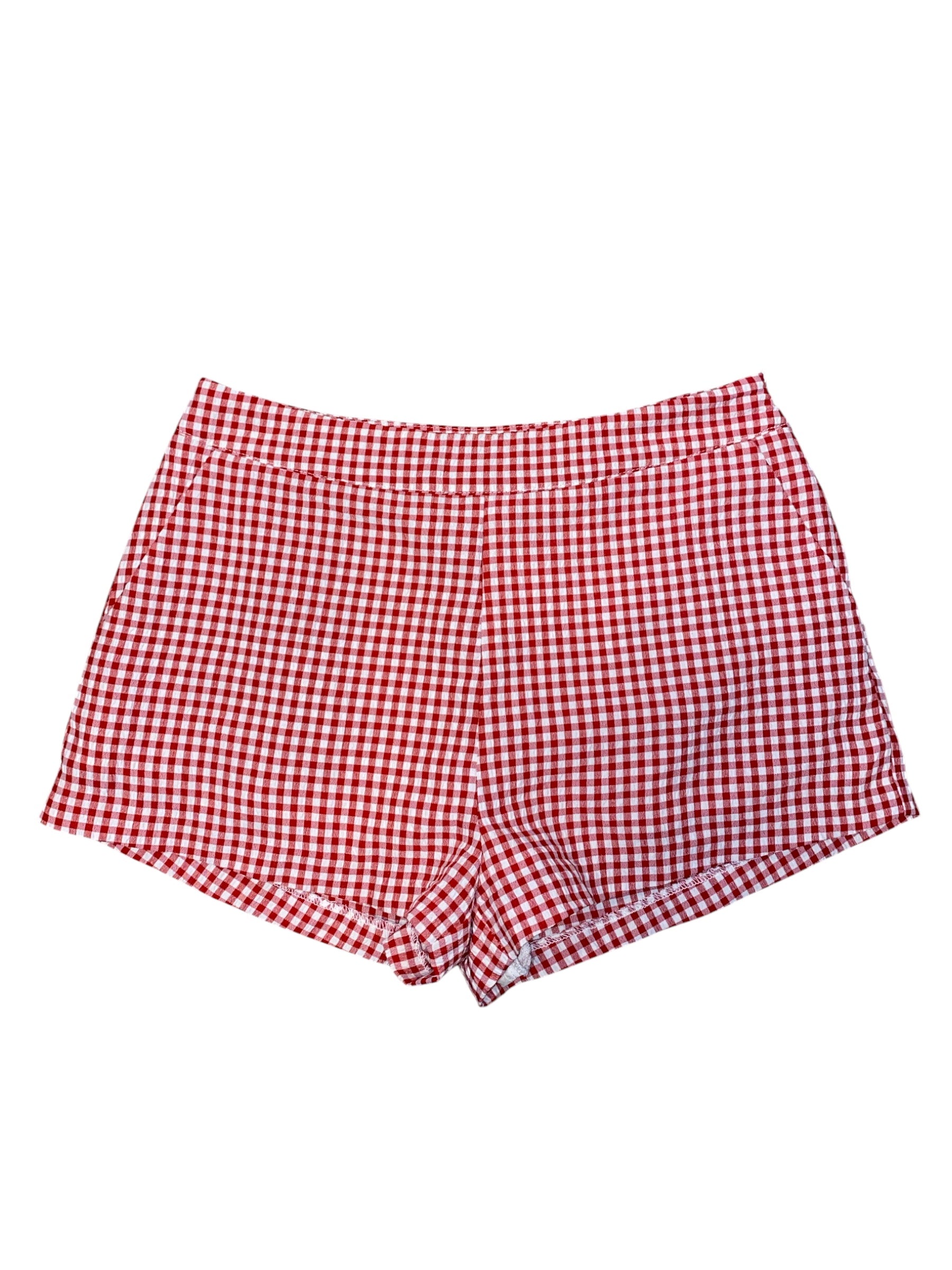 red white all:row gingham shorts, s
