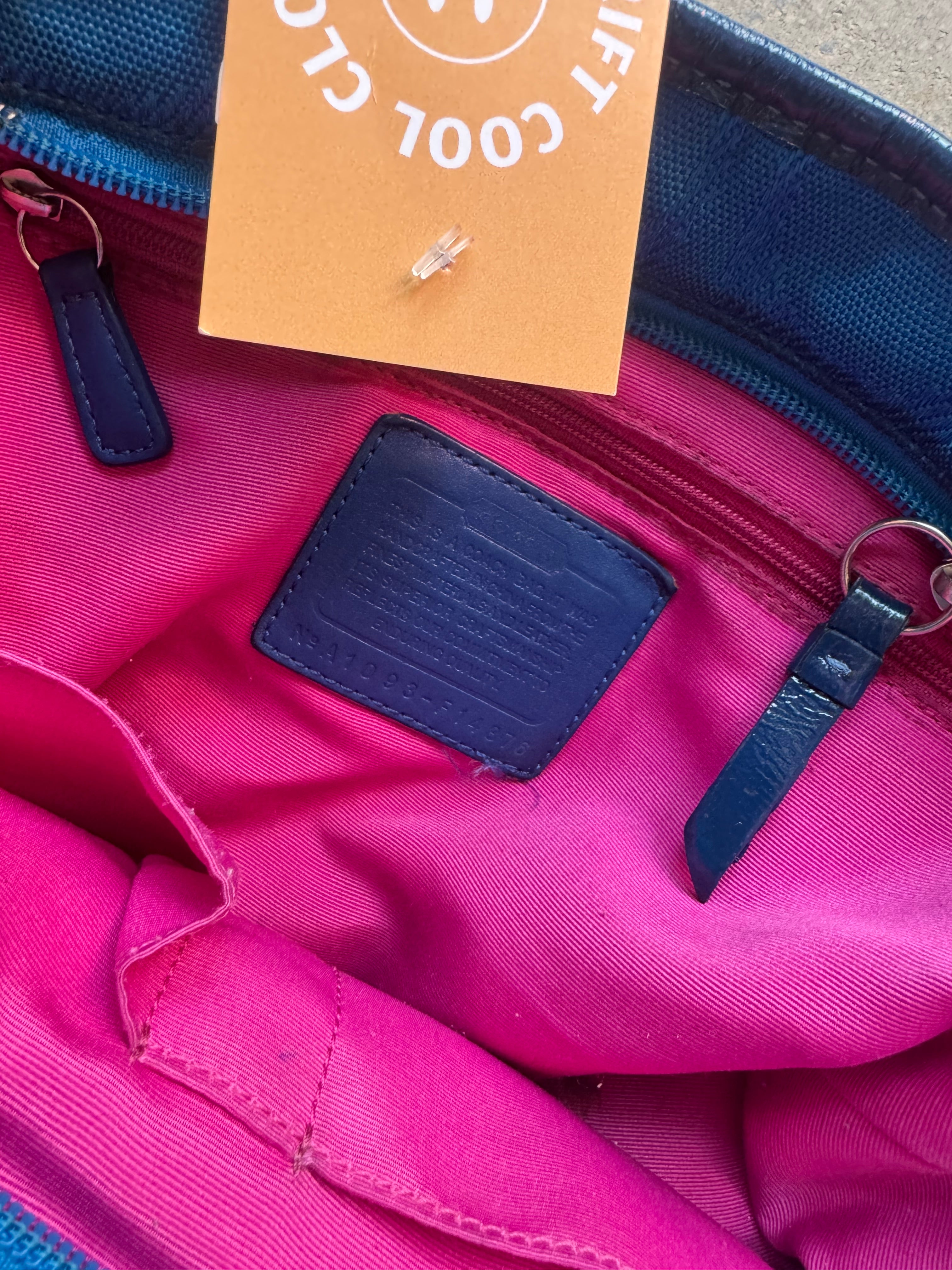 blue coach purse A1093-F14876