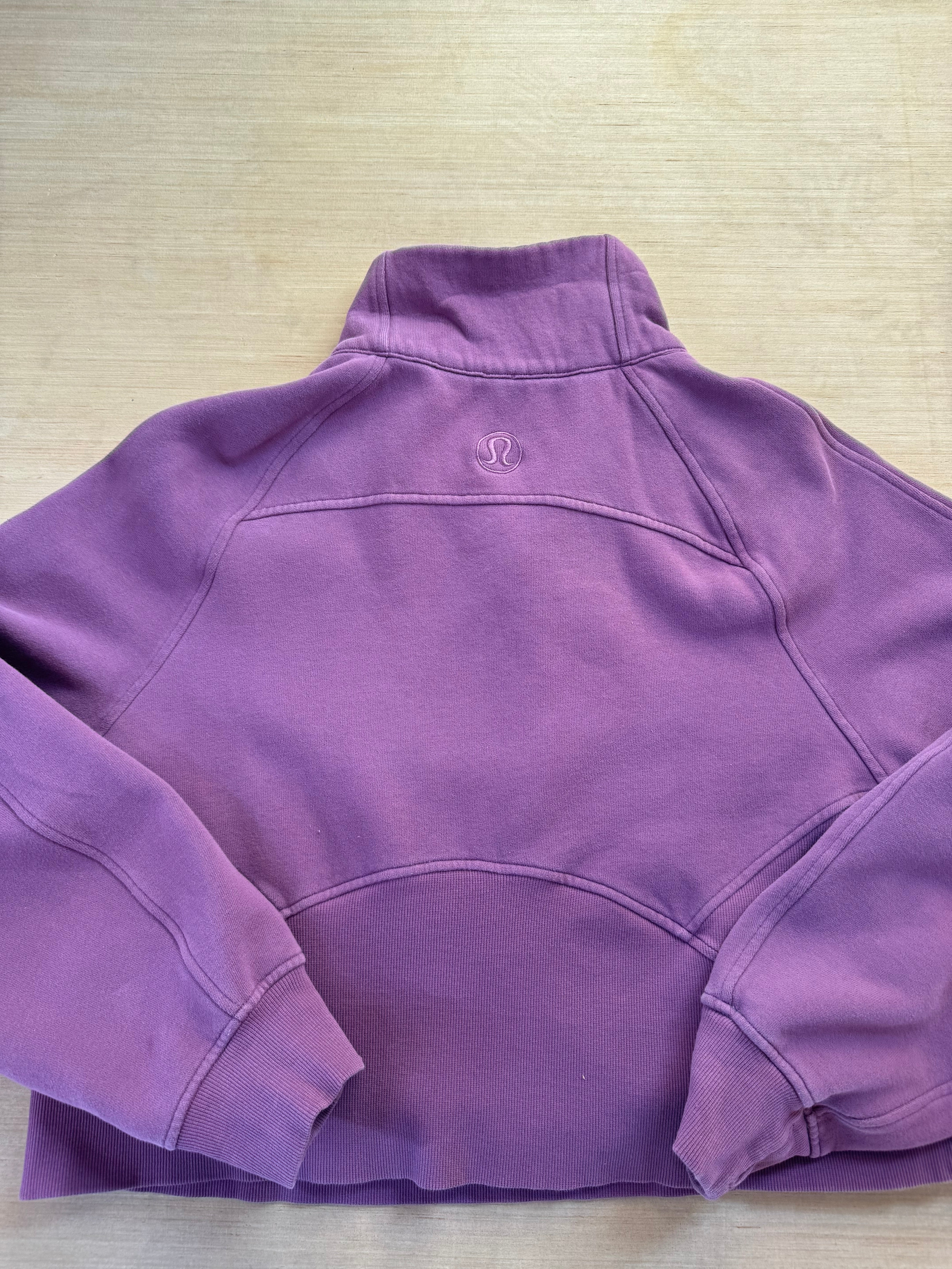 mauve Lululemon Scuba zip, 8
