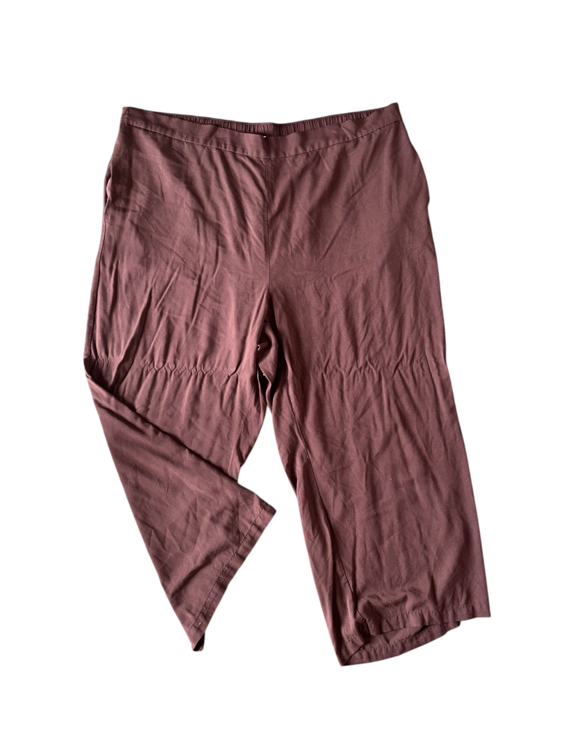 brown old navy wide leg pants, 3x