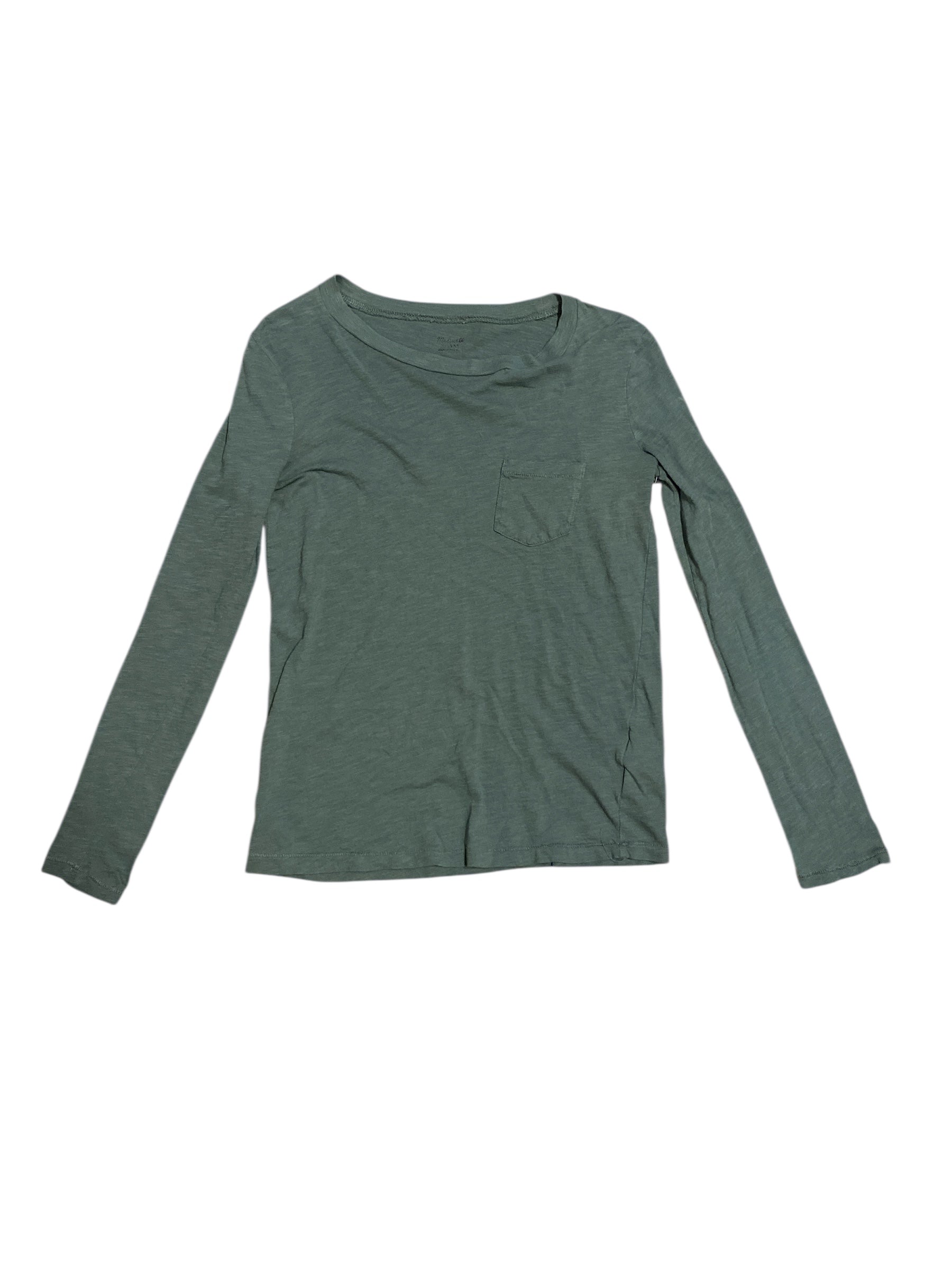 green madewell ls top, xxs