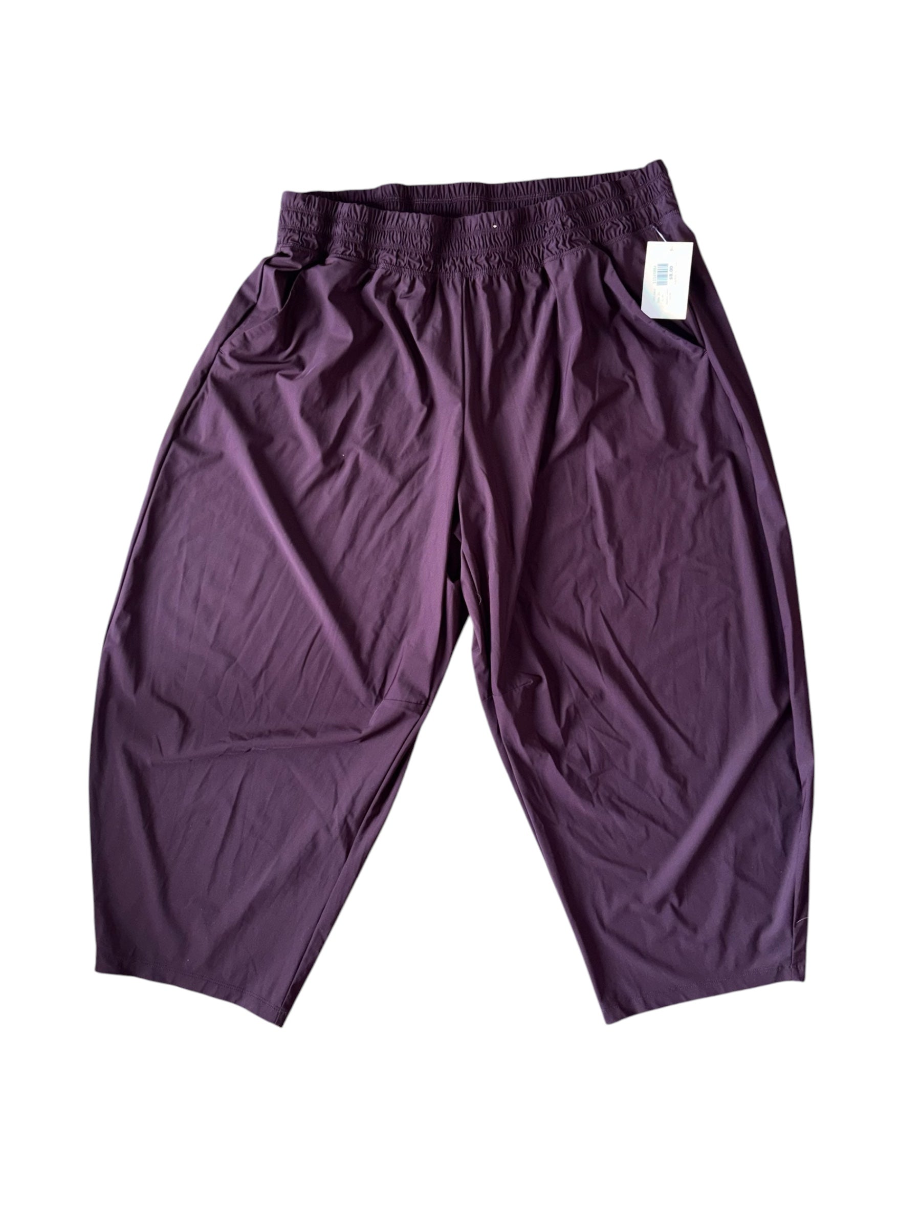 purple old navy elastic waist pants, 2x