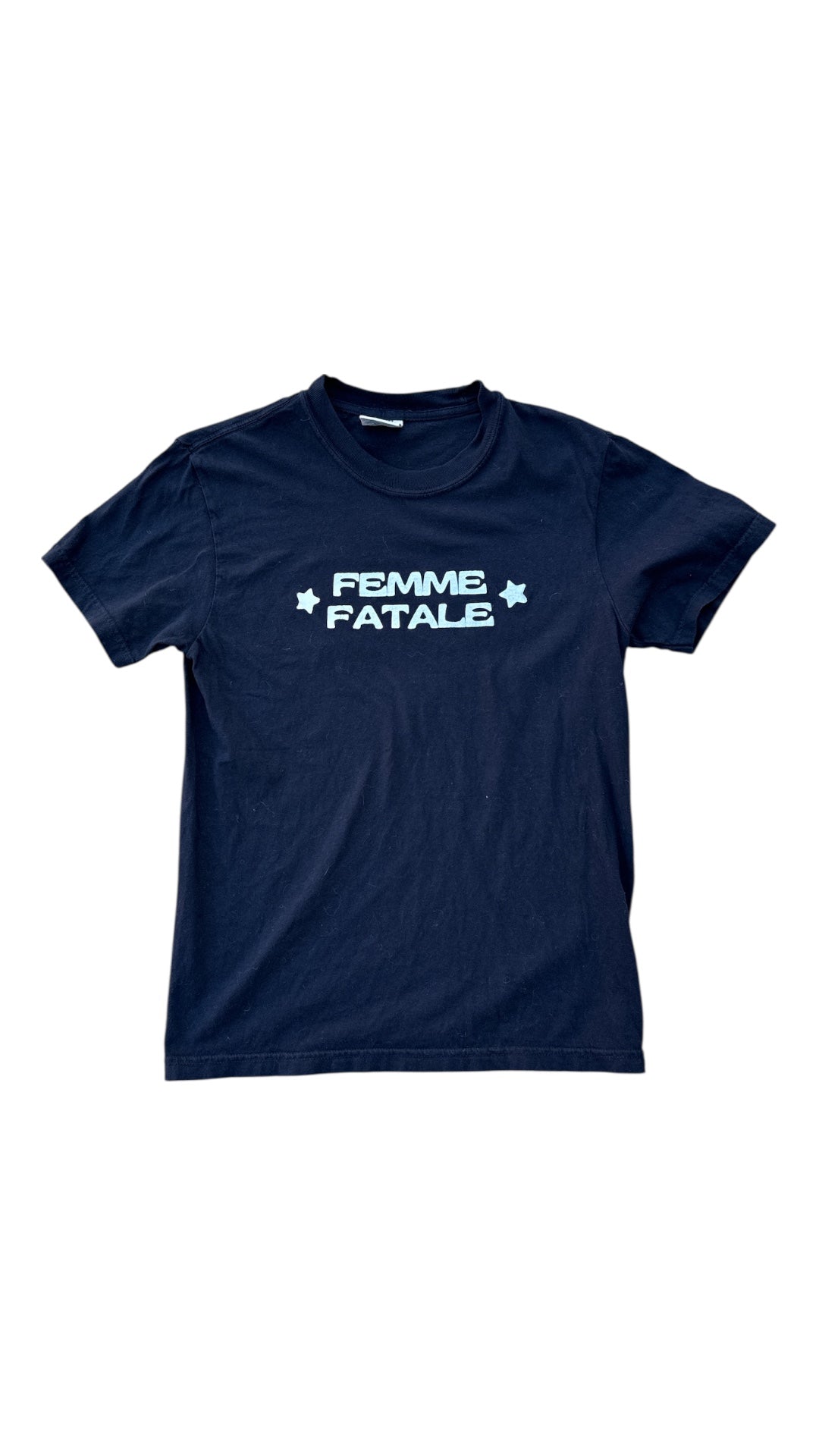 Black Comfort Colors Femme Fatale tshirt, S