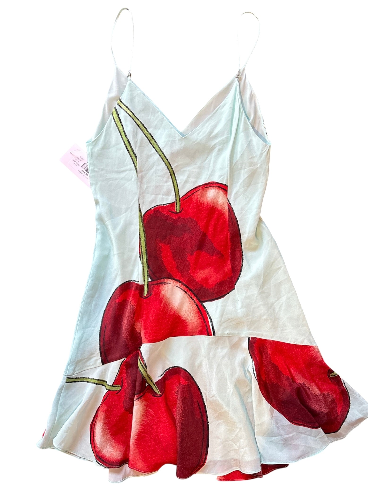 blue red Mumu NWT cherry dress, M