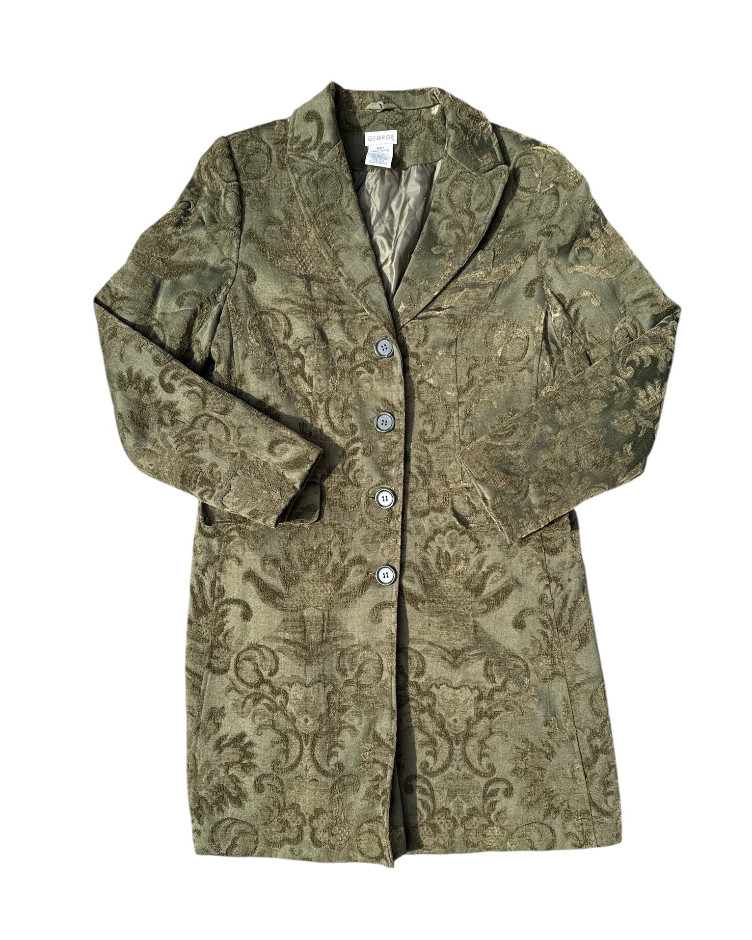 green george paisley embossed peacoat, 12/14