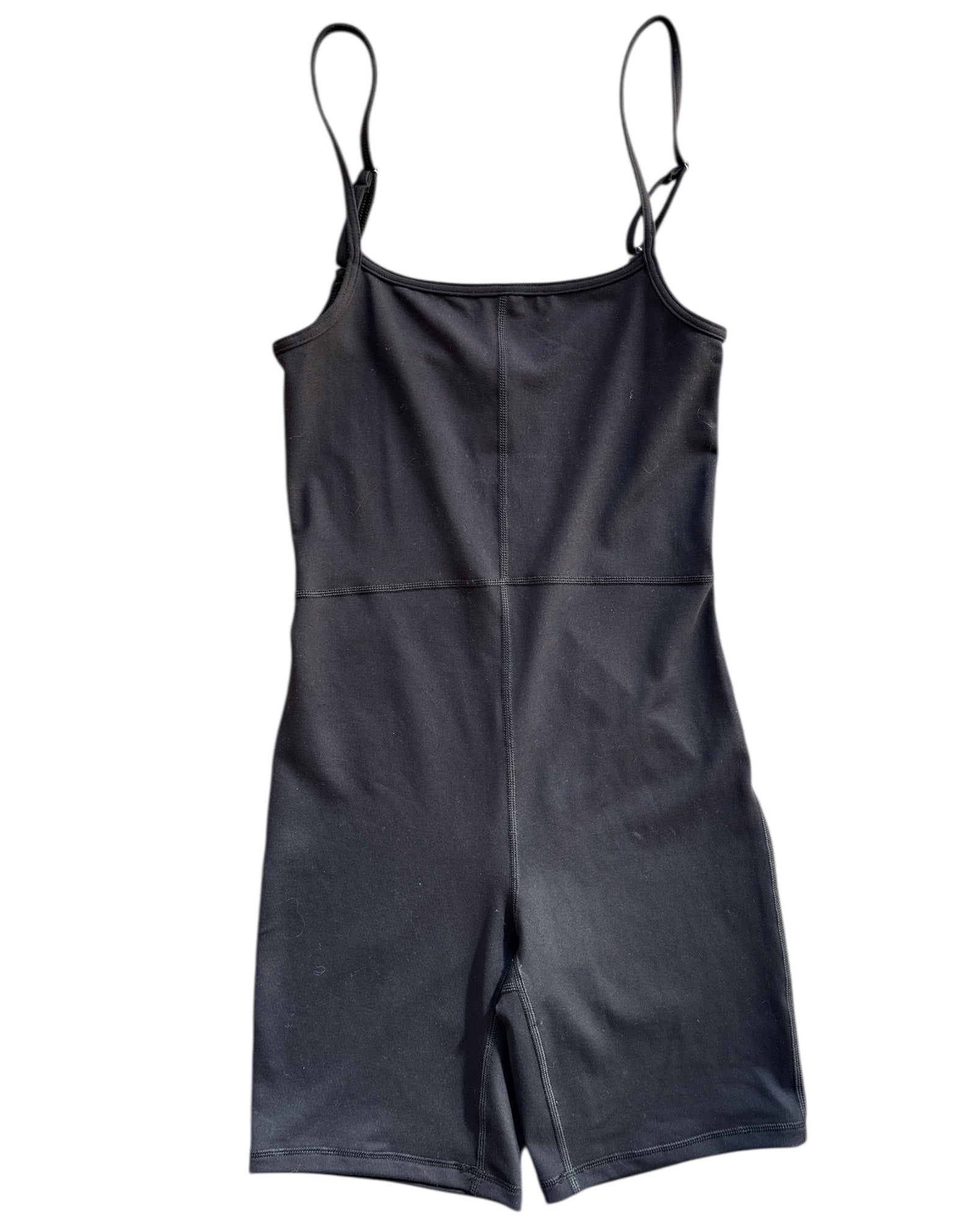 black automet nwt athletic romper, xs