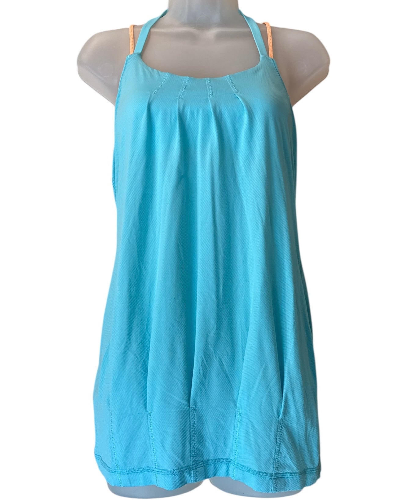 blue Lululemon athletic top