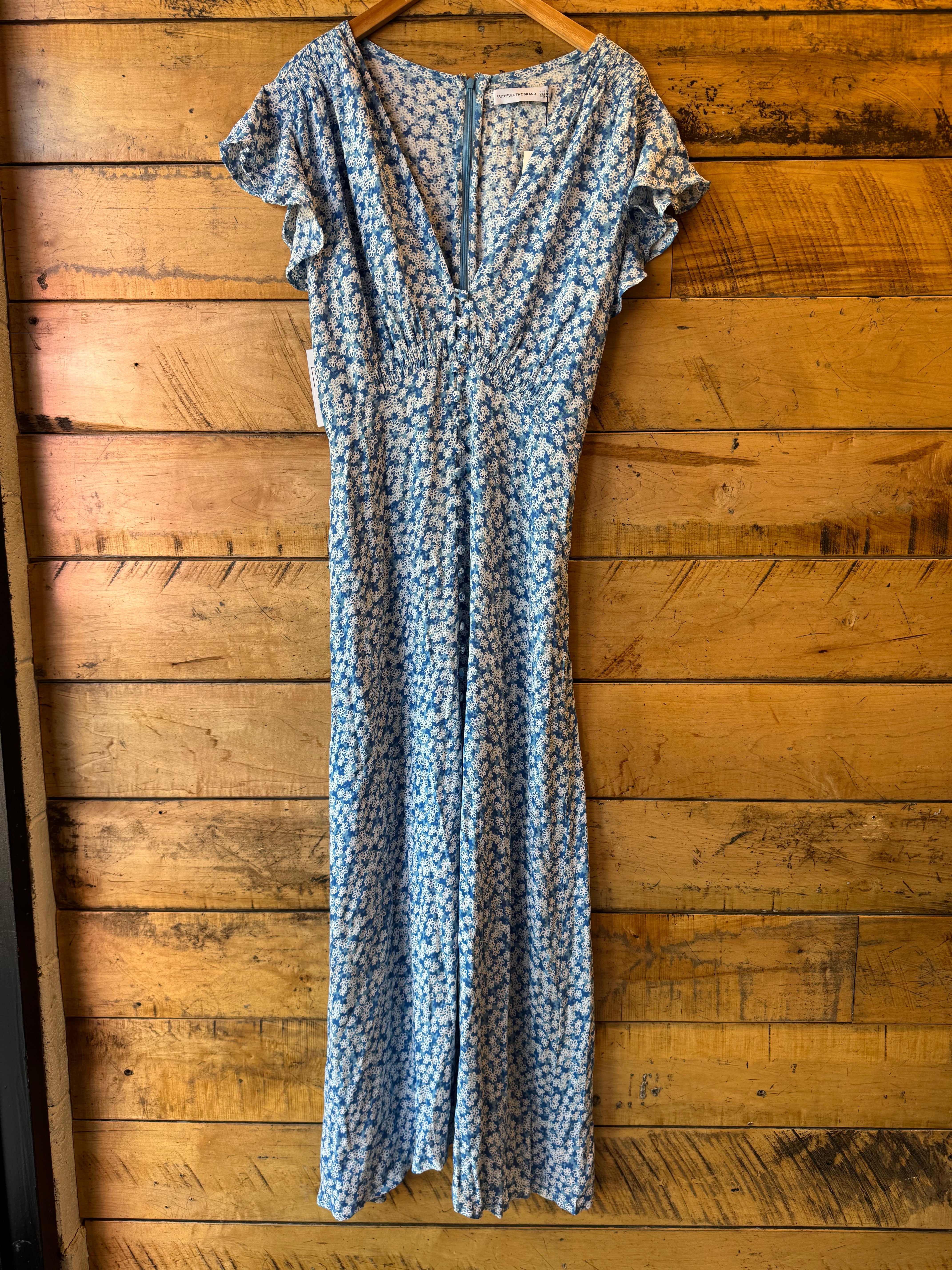 white and blue faithfull the brand summer floral dress, 12