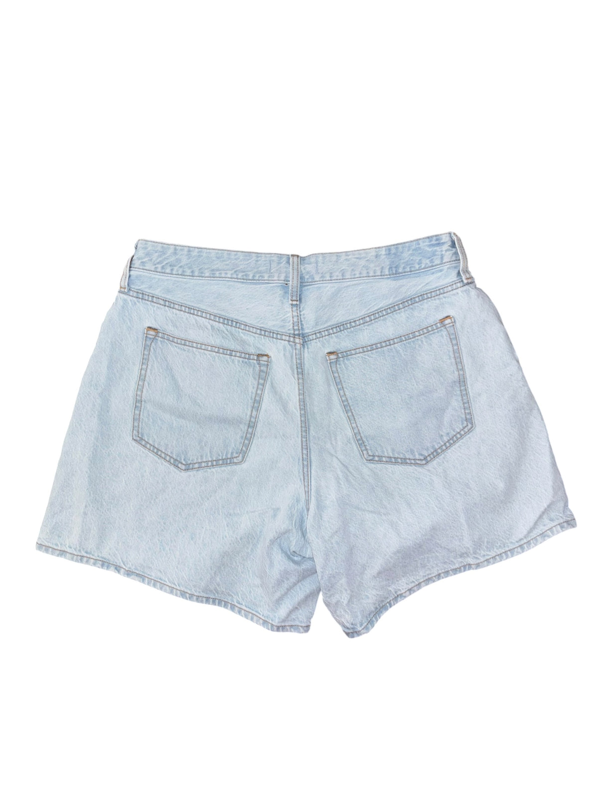 blue abercrombie denim long shorts, 31