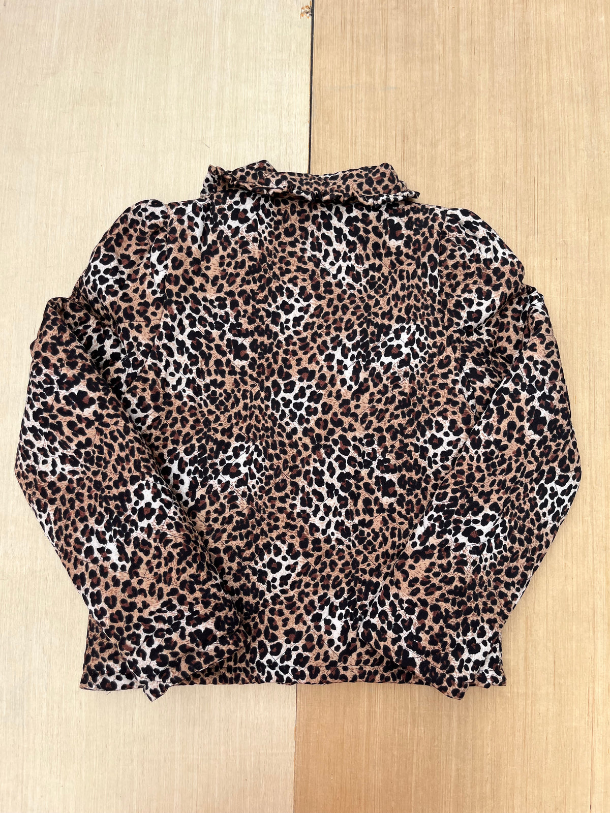 brown black TCEC NWT leopard jacket, S