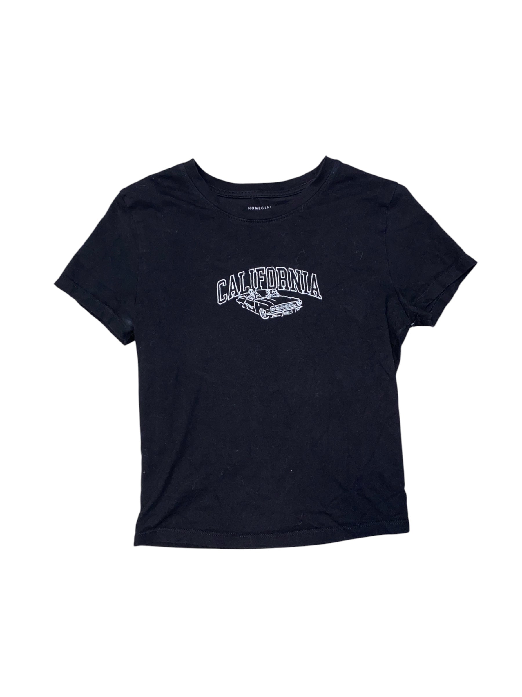 black homegirl society California crop top, S
