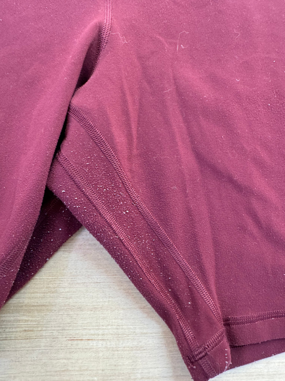 maroon lululemon biker shorts, 18